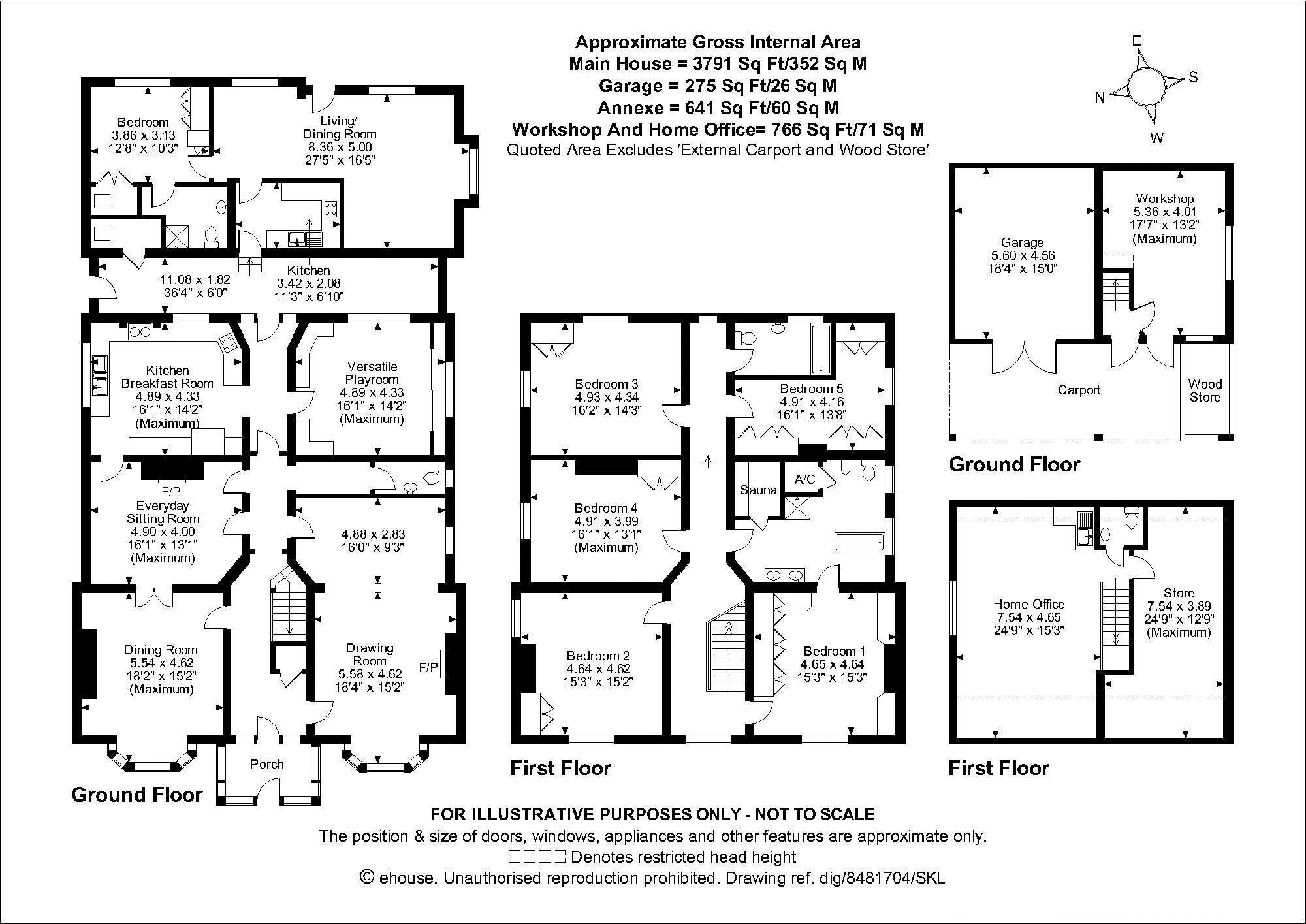 5 bed detached house for sale in Station Lane, Mickle Trafford, Chester