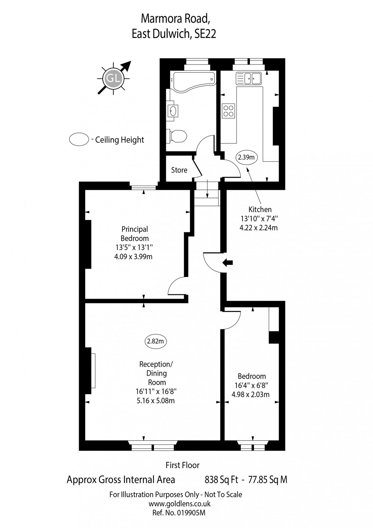 2 bed flat for sale in Marmora Road, London SE22 Zoopla