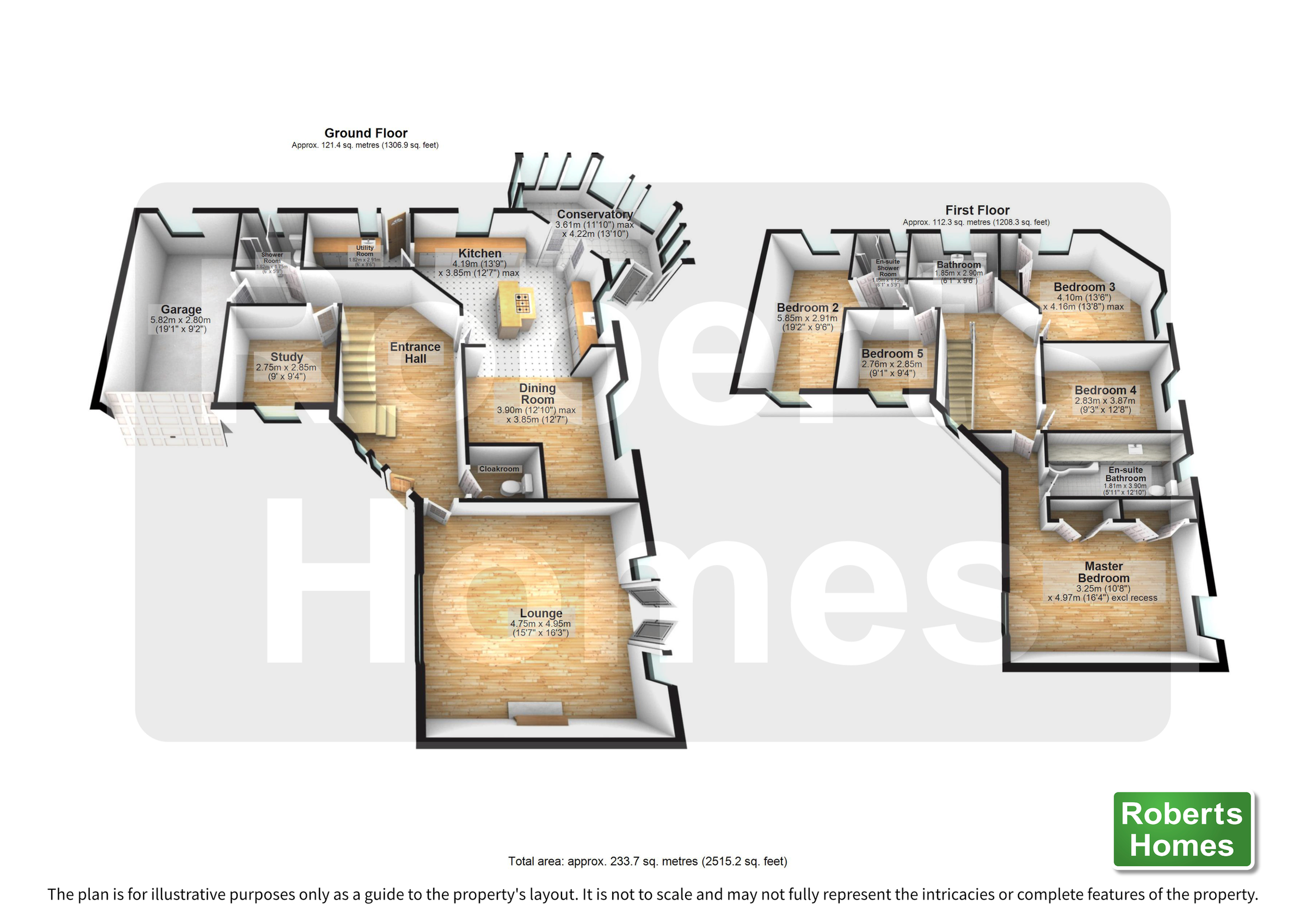 5 bed detached house for sale in Maescoed, Hendre Ladus, Ystradgynlais