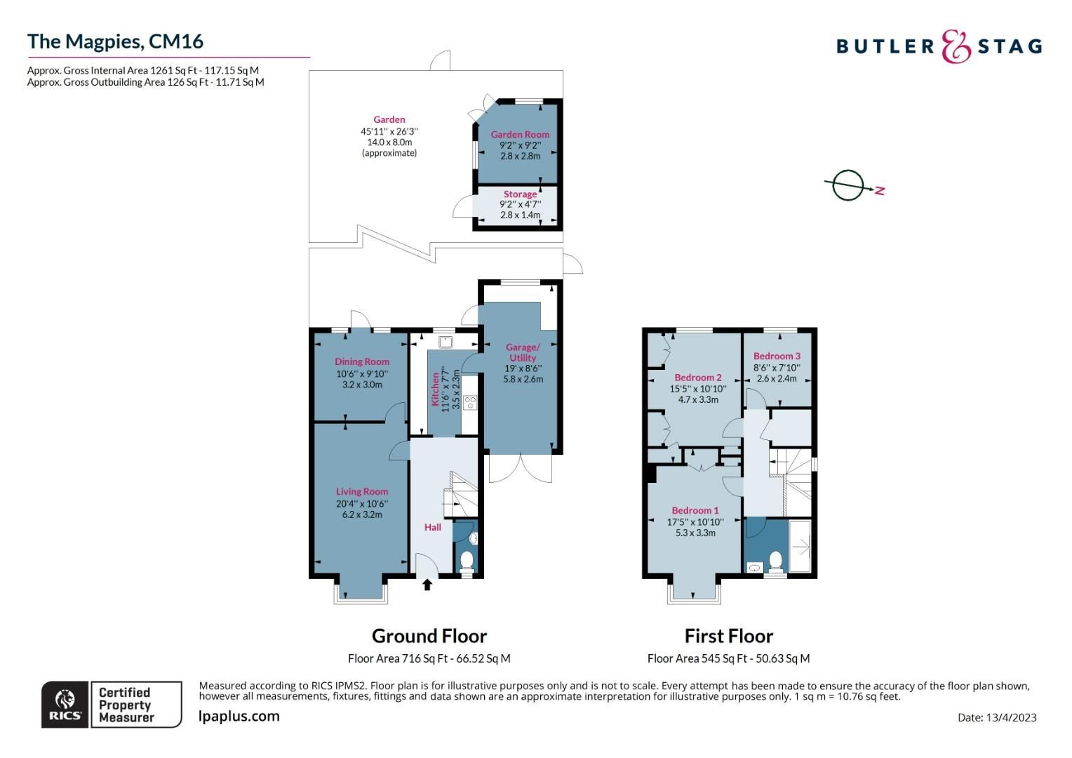3 bed semidetached house for sale in The Magpies, Epping Green, Epping