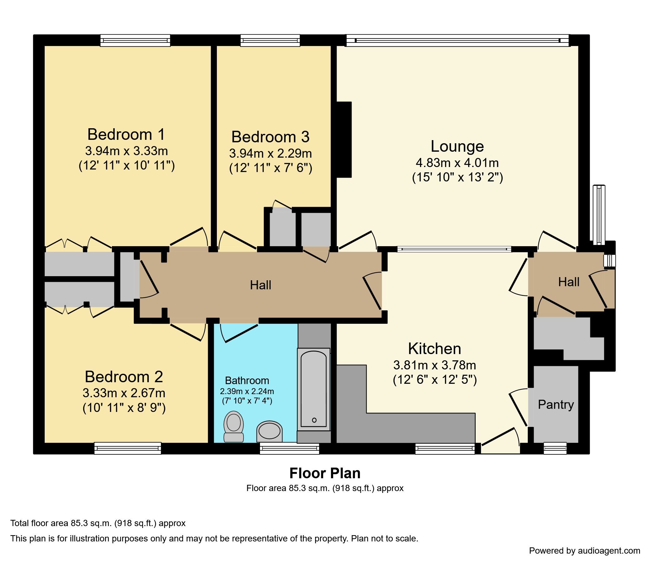3 bed detached bungalow for sale in Monkhill, BurghBySands, Carlisle