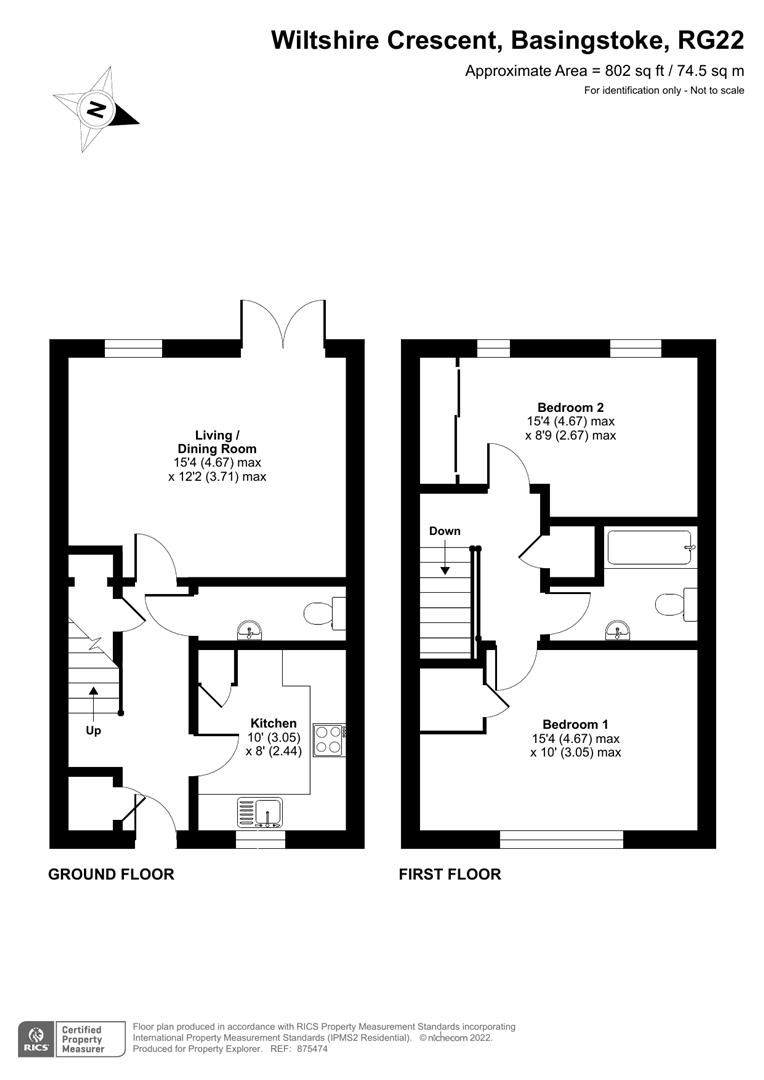 2 bed end terrace house for sale in Wiltshire Crescent, Worting, Basingstoke RG22 Zoopla