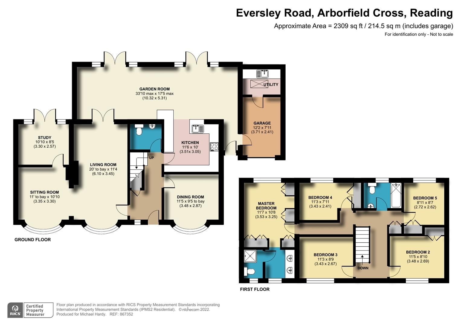 5 bed detached house for sale in Eversley Road, Arborfield Cross