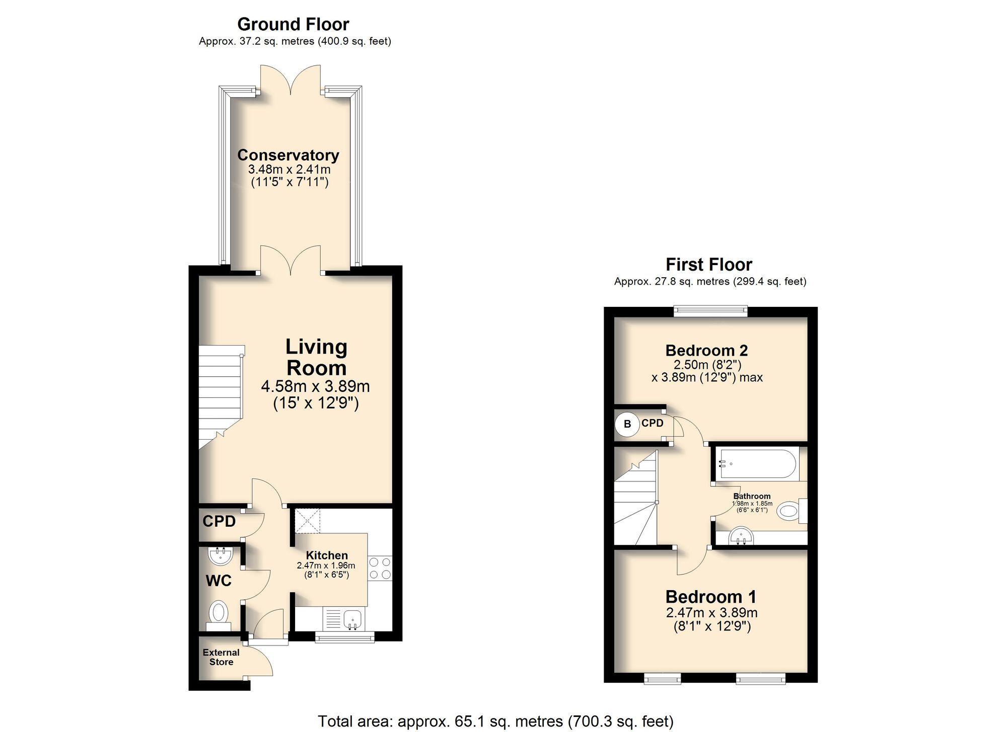 2 bed town house to rent in Old Quarry Close, Barlborough S43 Zoopla