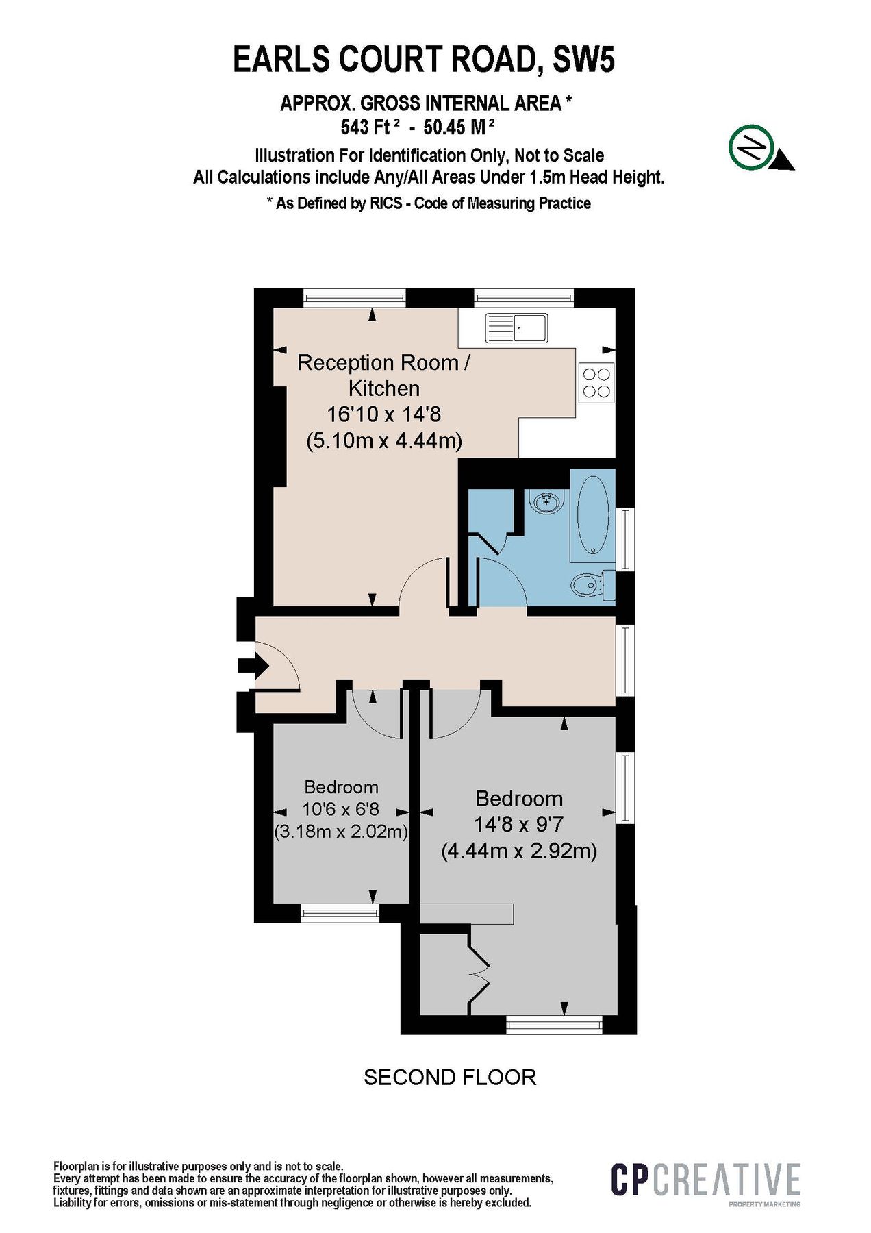 2 bed flat for sale in Earls Court Road, Earls Court Road, London SW5