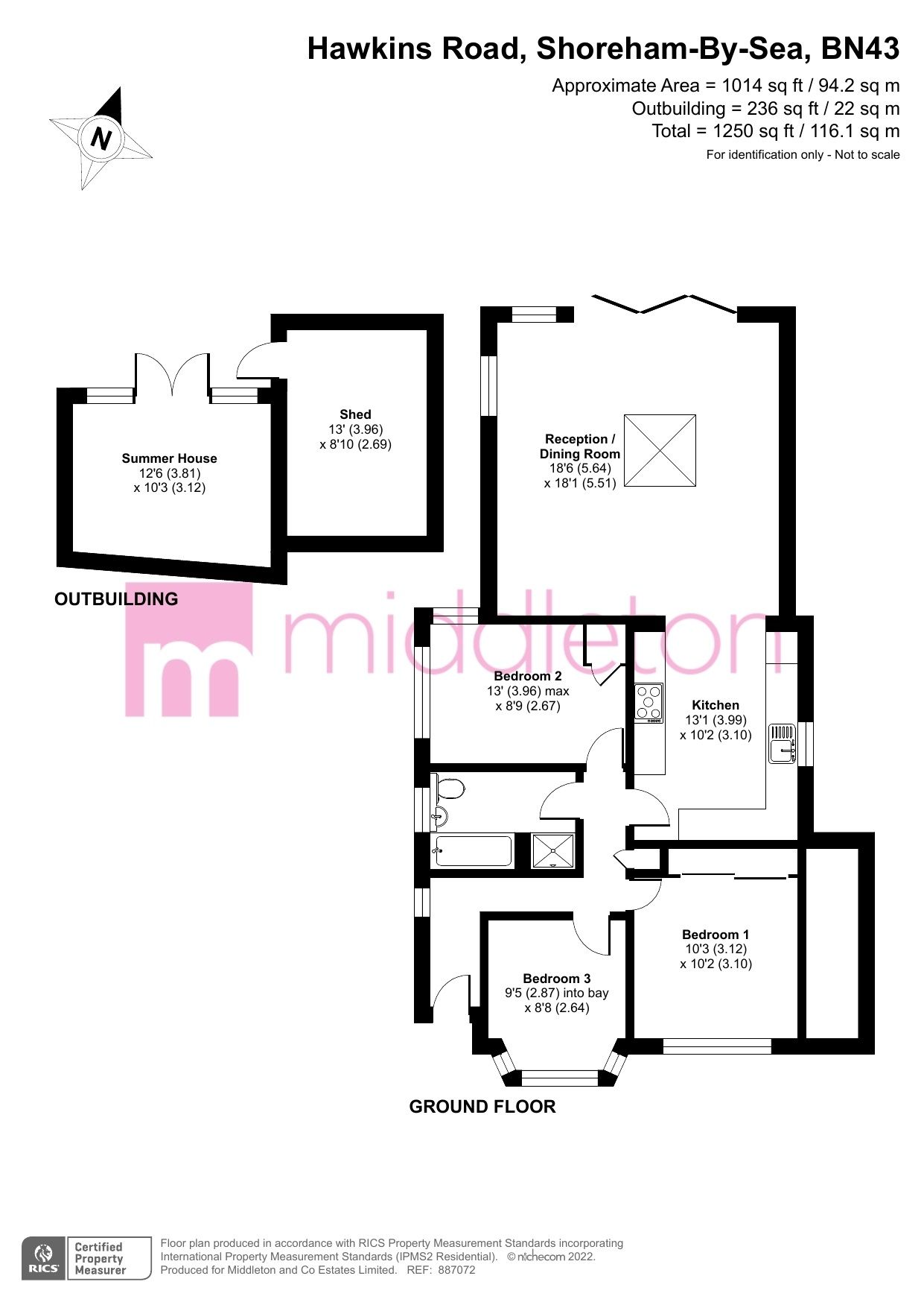 3 bed bungalow for sale in Hawkins Road, ShorehamBySea, West Sussex BN43 Zoopla