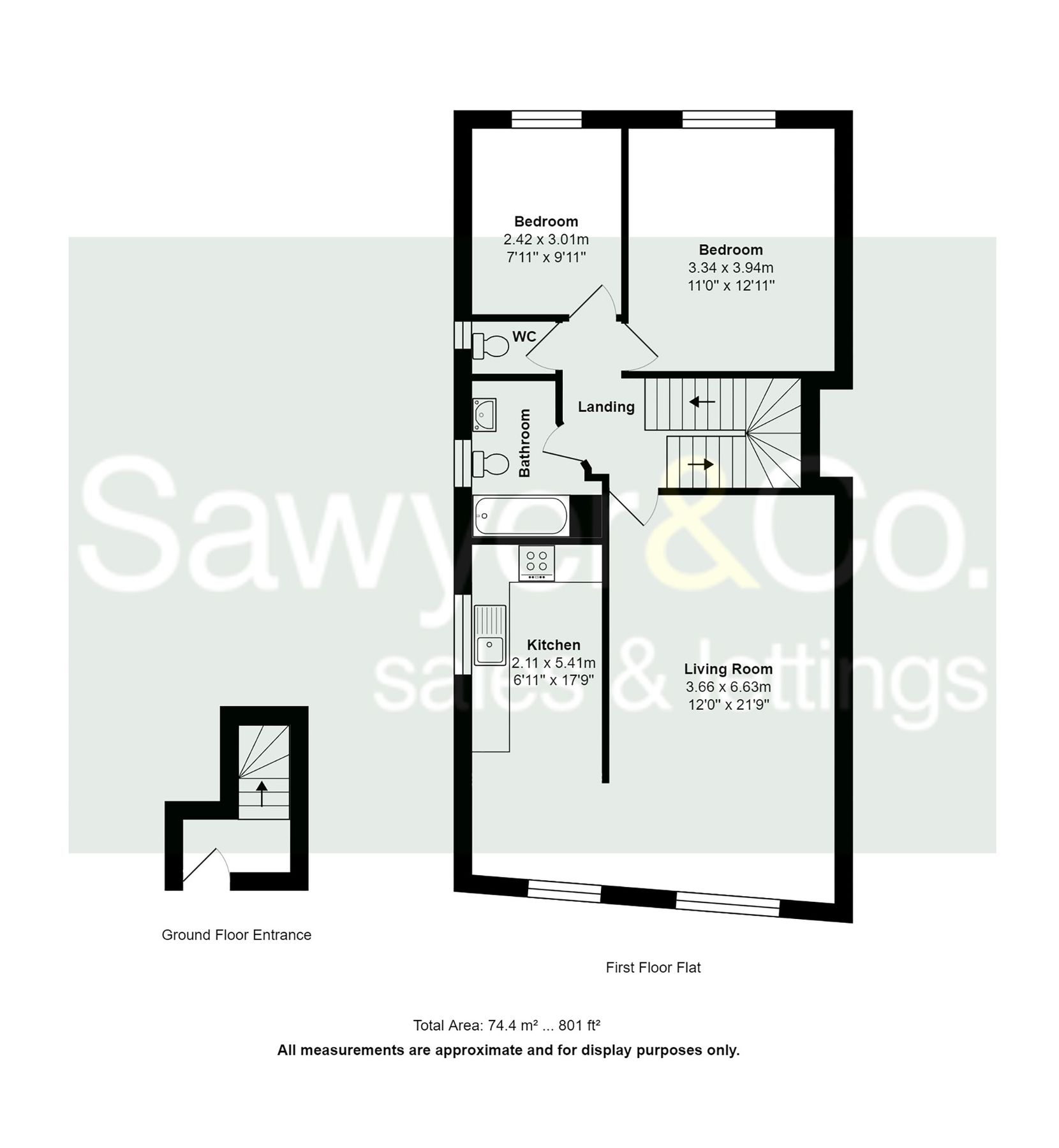 2 bed flat to rent in Upper Shoreham Road, Shoreham By Sea, West Sussex