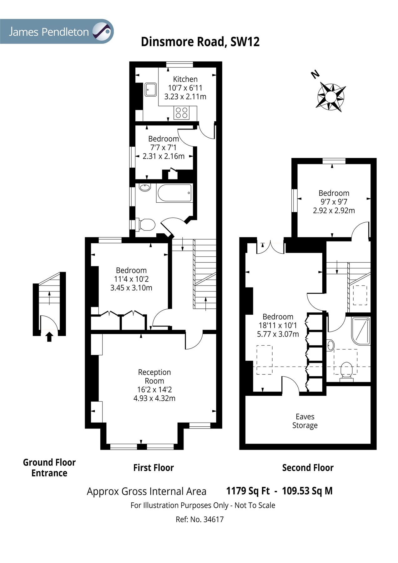 3 bed flat for sale in Dinsmore Road, Clapham South, London SW12 Zoopla