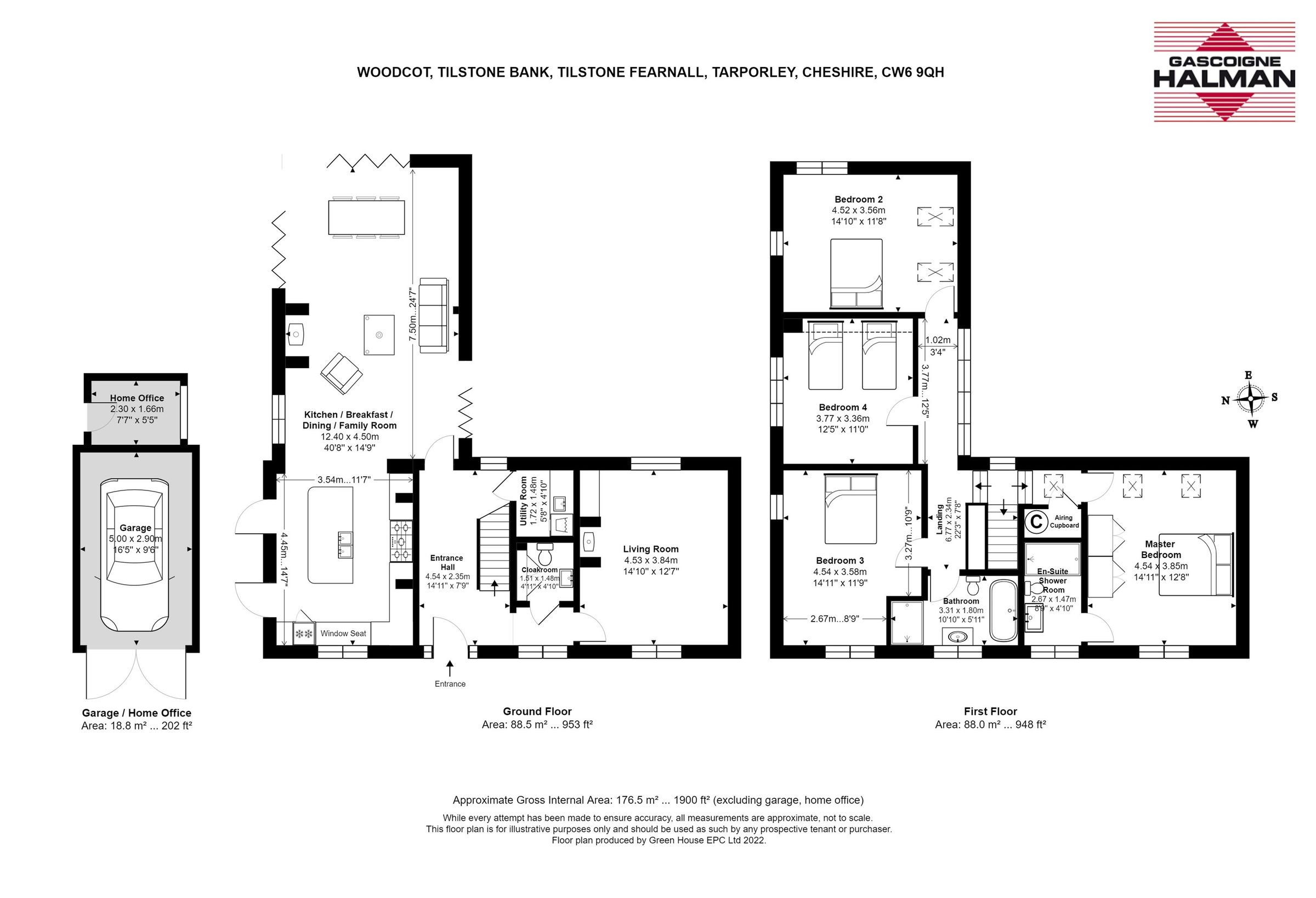 4 bed detached house for sale in Tilstone Bank, Tilstone Fearnall