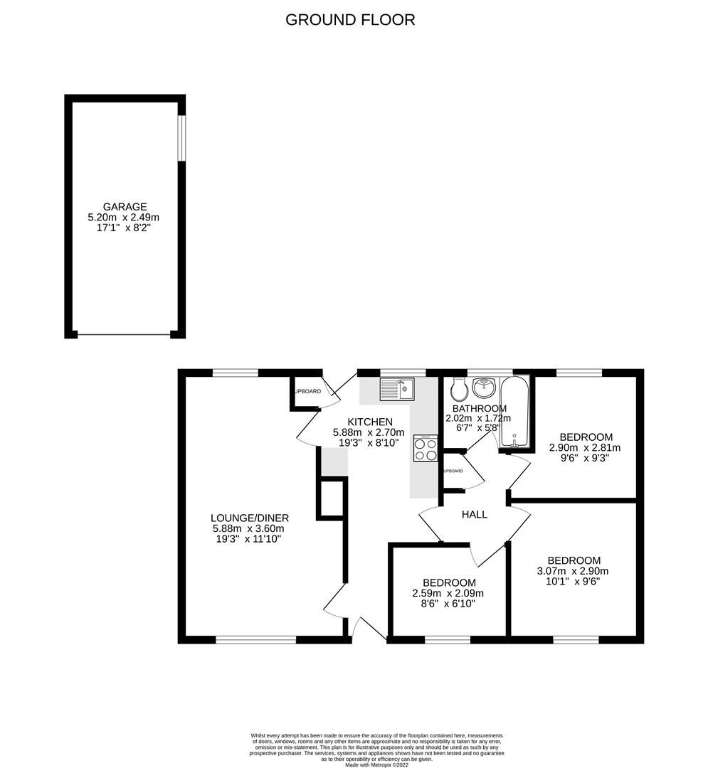 3 bed semidetached bungalow for sale in Trethern Close, Troon