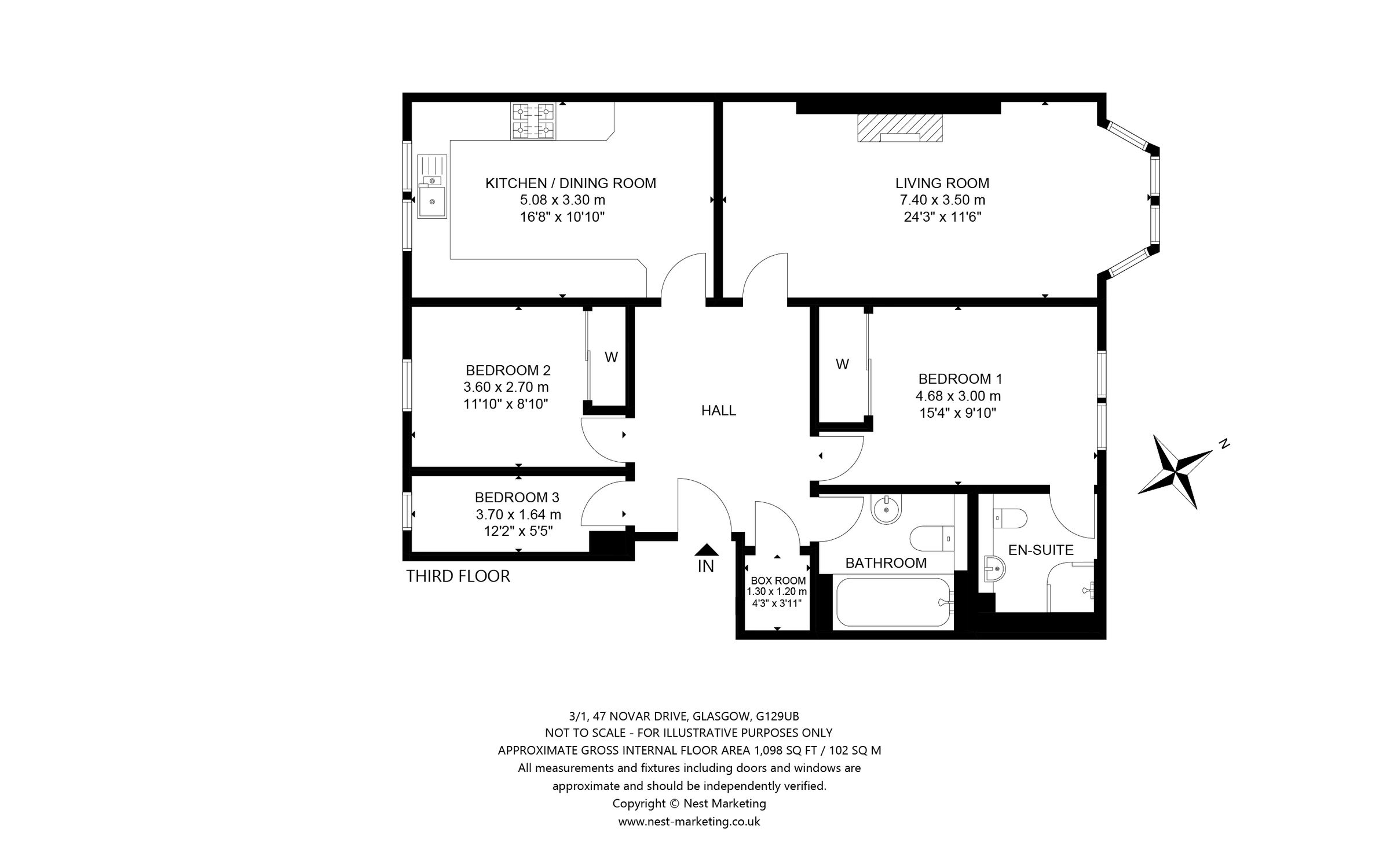 3 bed flat for sale in Novar Drive, Glasgow G12 Zoopla