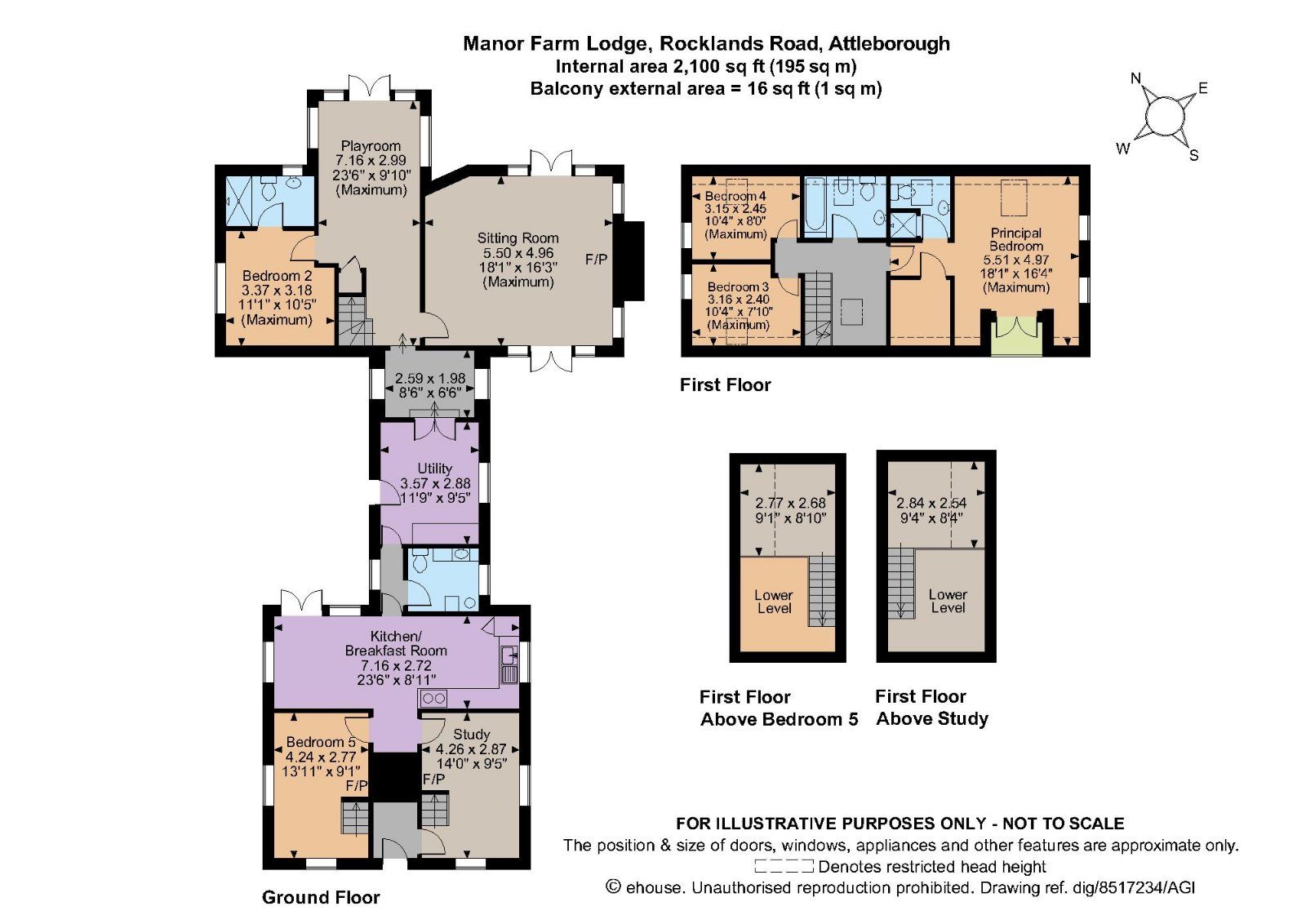 6 bed property for sale in Rocklands Road, Shropham, Attleborough