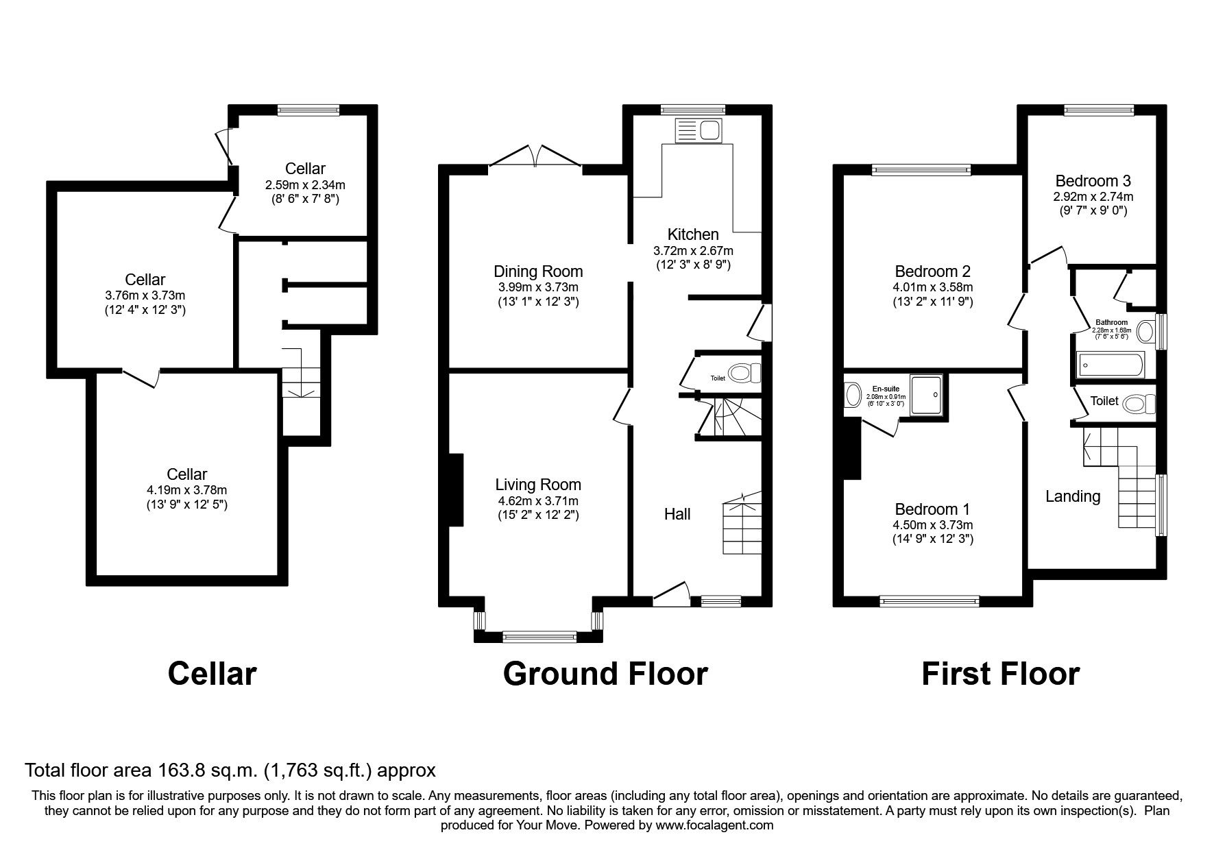 4 bed semidetached house for sale in Wykeham Road, Hastings, East