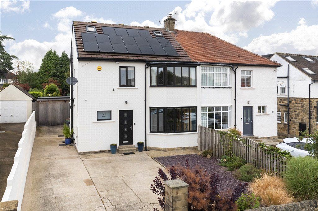 4 bed semidetached house for sale in Tredgold Avenue, Bramhope, Leeds