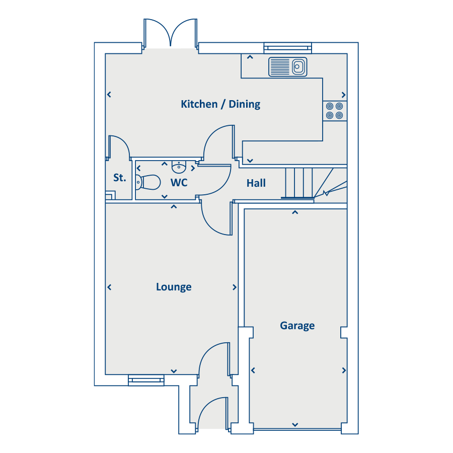 New home, 3 bed property for sale in "The Fern" at Brook Park East Road