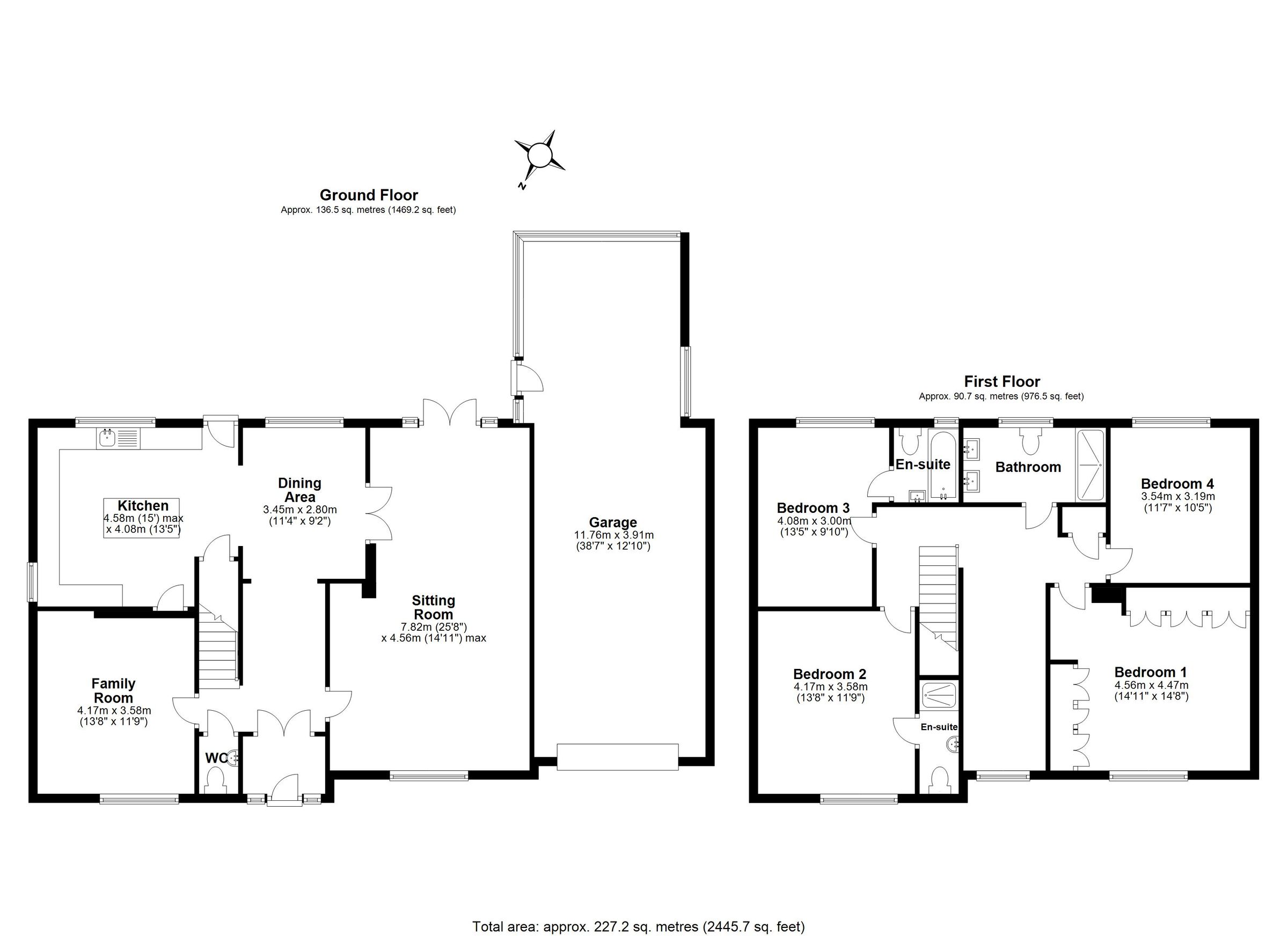 4 bed detached house for sale in Burnham Green Road, Burnham Green
