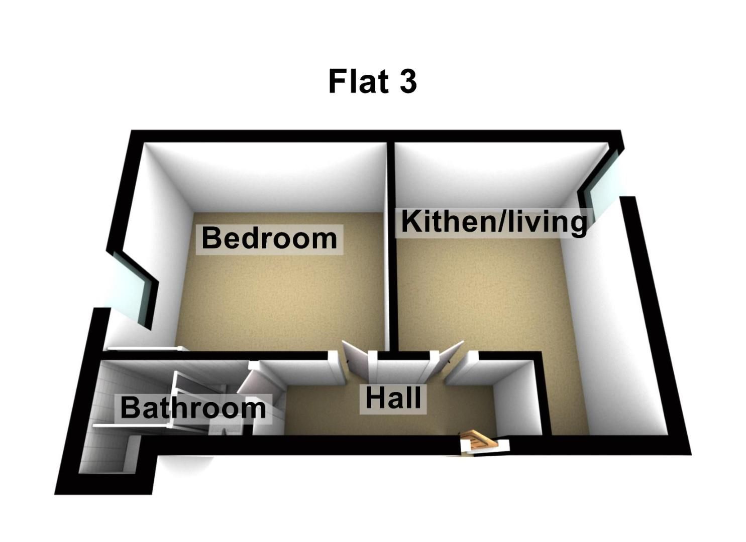 1 bed flat to rent in 1 Bedroom Ground Floor Flat, Montpelier Road