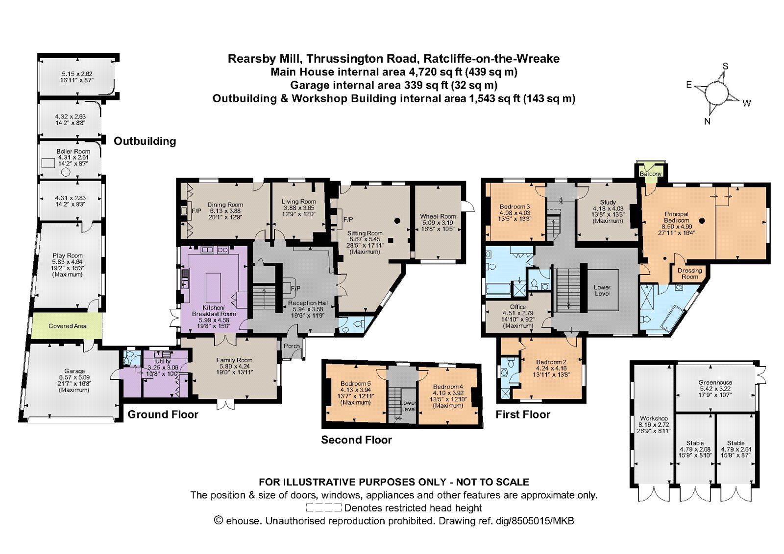 7 bed detached house for sale in Thrussington Road, RatcliffeOnThe