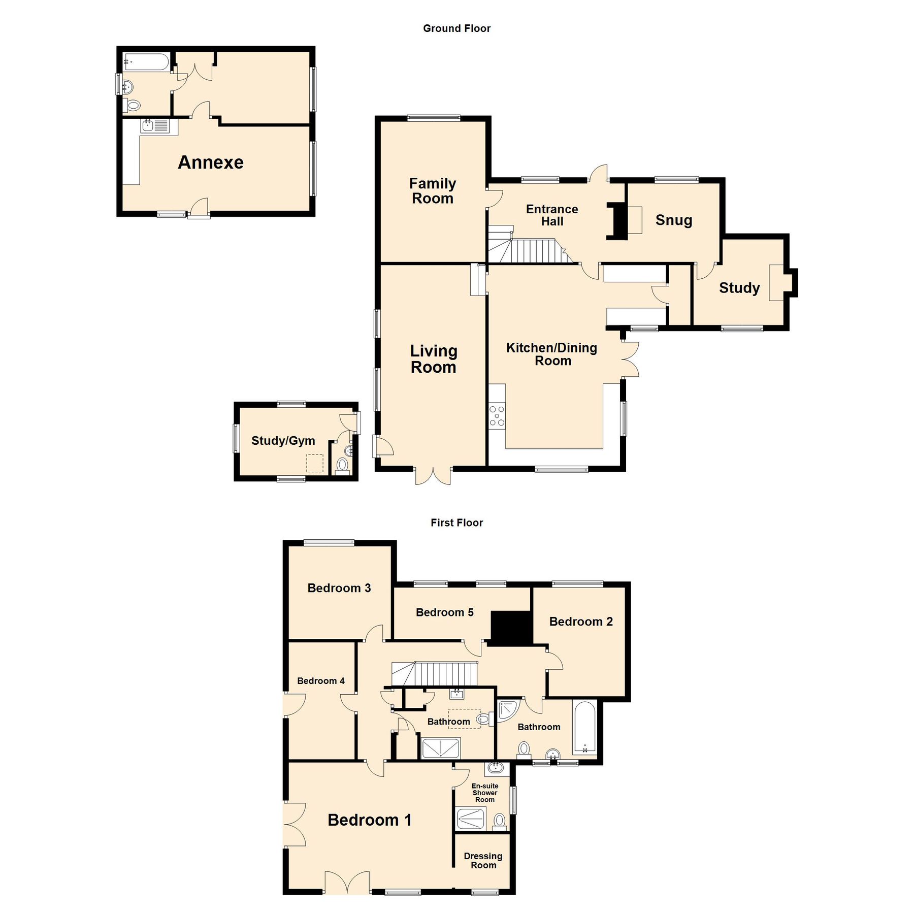 5 bed detached house for sale in Pay Street, Hawkinge, Folkestone, Kent