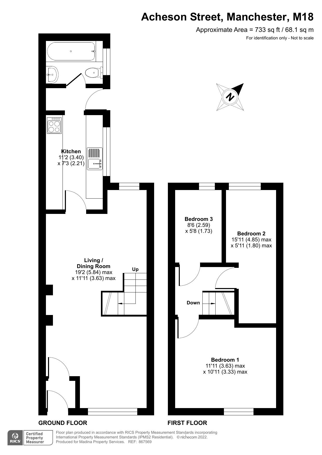 3 bed terraced house for sale in Acheson Street, Manchester M18 Zoopla
