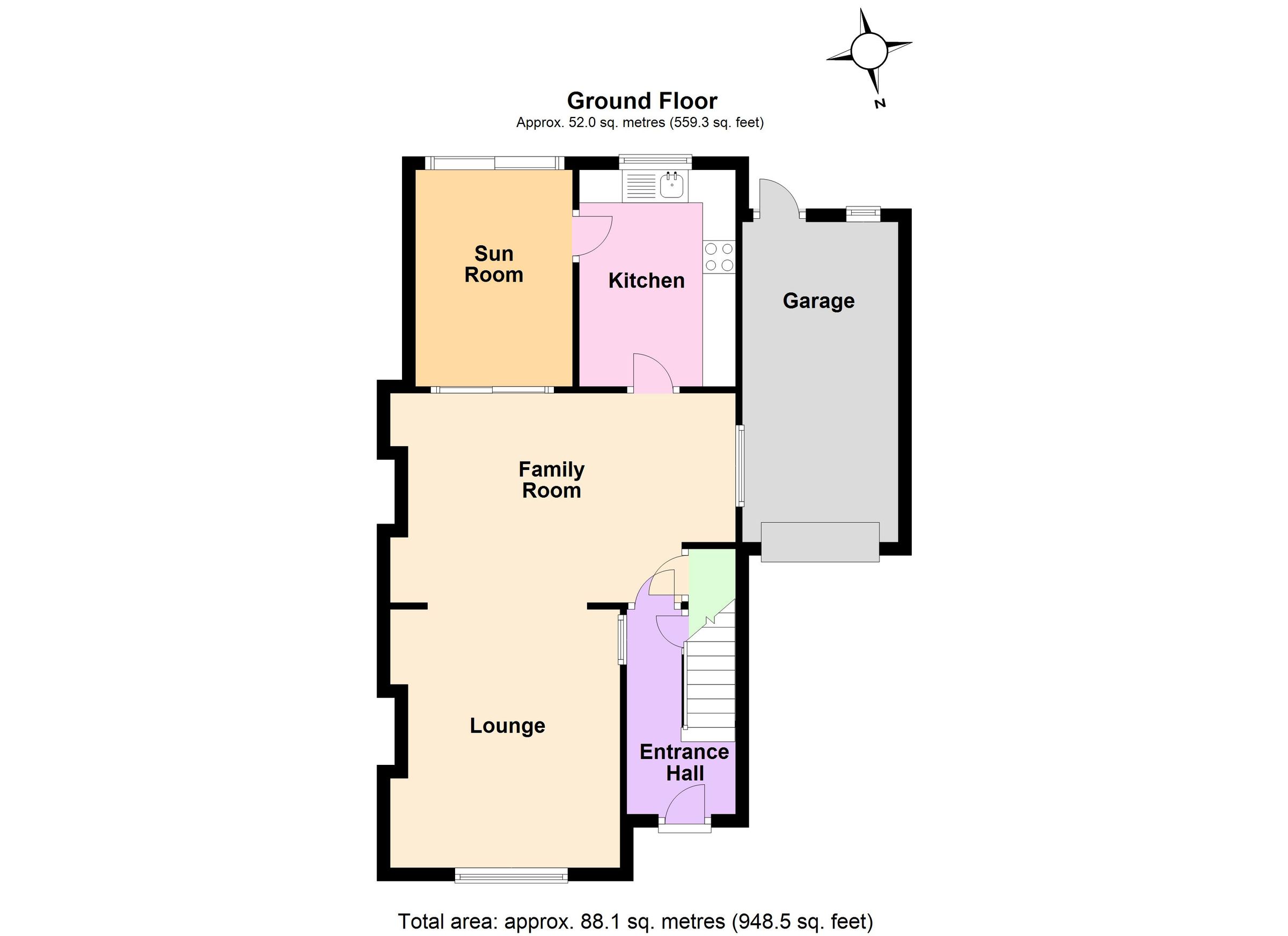 3 bed semidetached house for sale in York Road, Higham Ferrers
