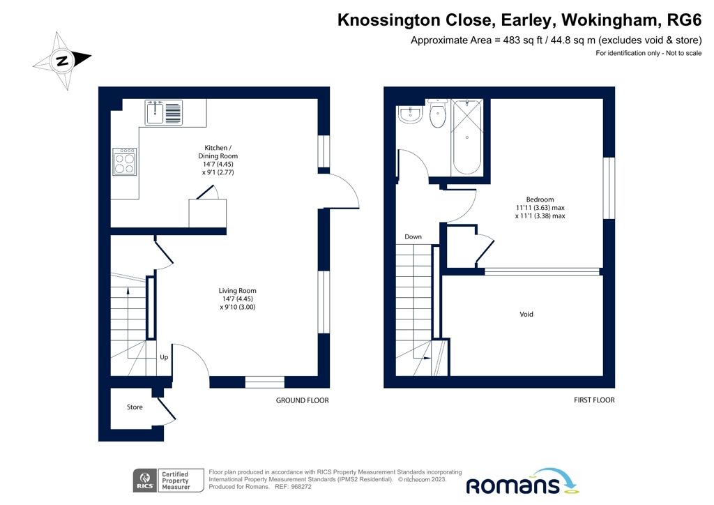1 bed semidetached house for sale in Knossington Close, Earley, Wokingham RG6 Zoopla