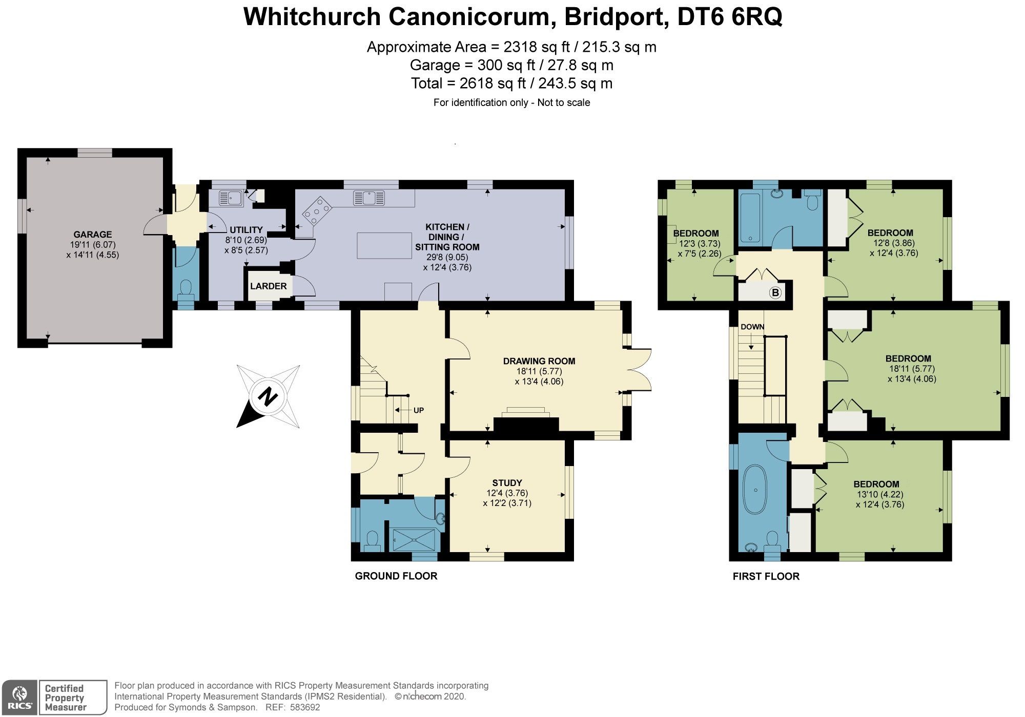 4 bed detached house for sale in Whitchurch Canonicorum, Bridport DT6