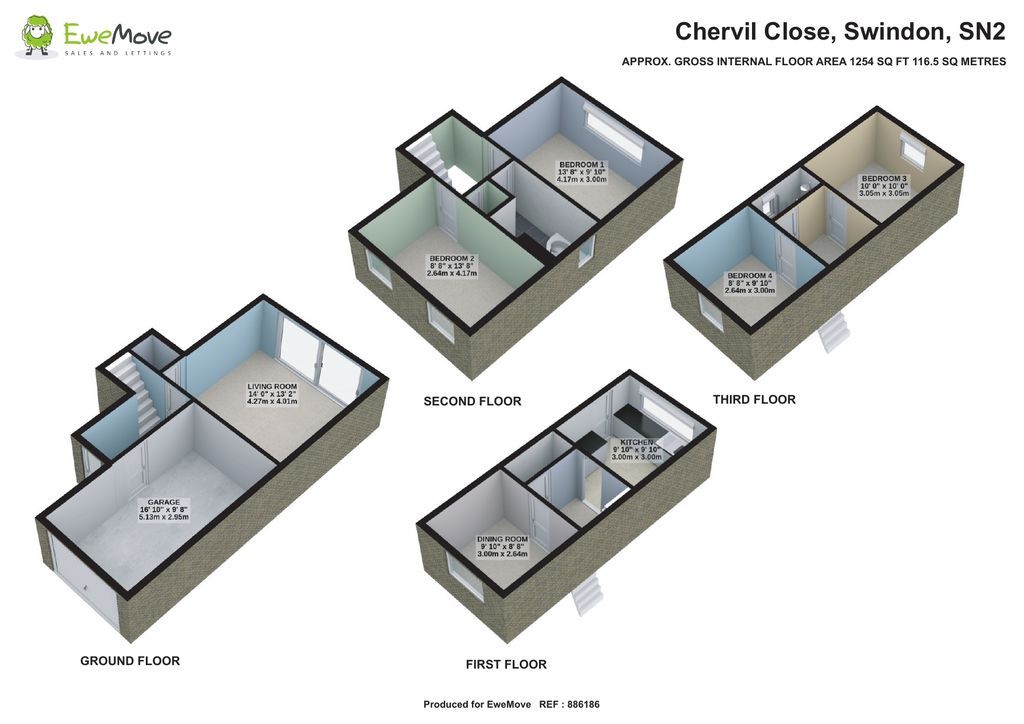 4 bed detached house for sale in Chervil Close, Swindon SN2 Zoopla