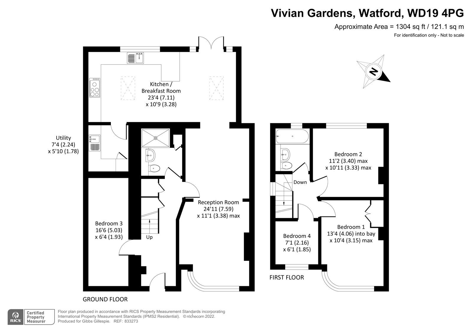 3 bed semidetached house for sale in Vivian Gardens, Watford