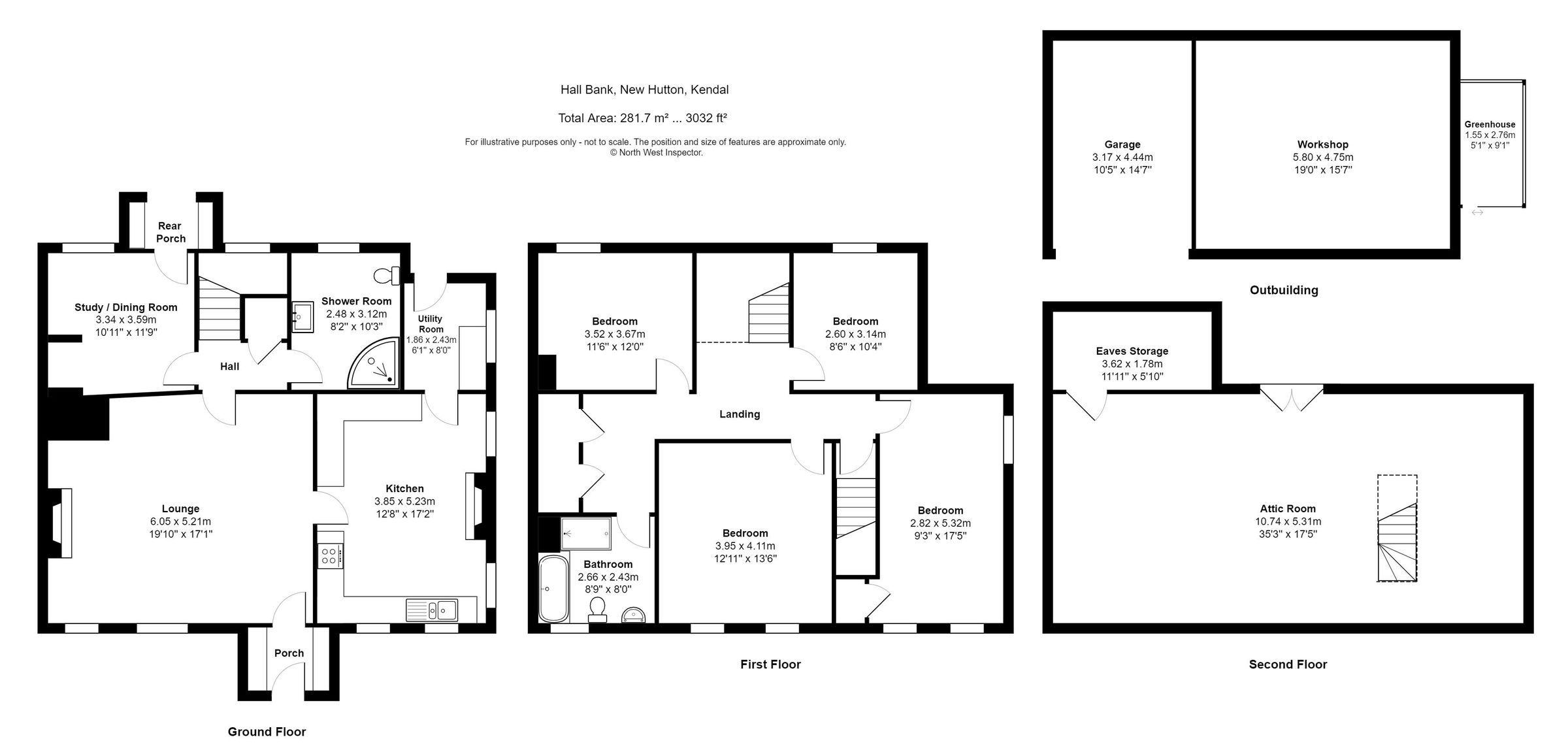 4 bed semidetached house for sale in Hall Bank, New Hutton, Kendal LA8