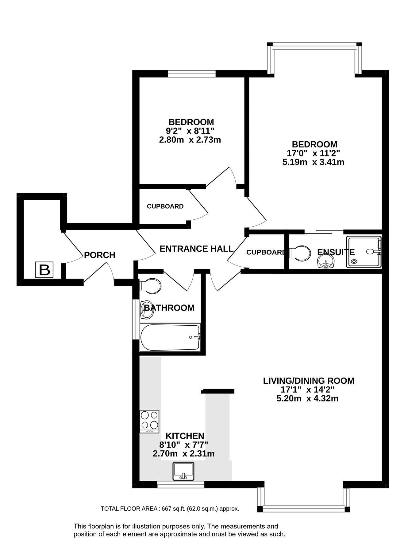 2 bed for sale in Overstone Road, Harpenden, Hertfordshire