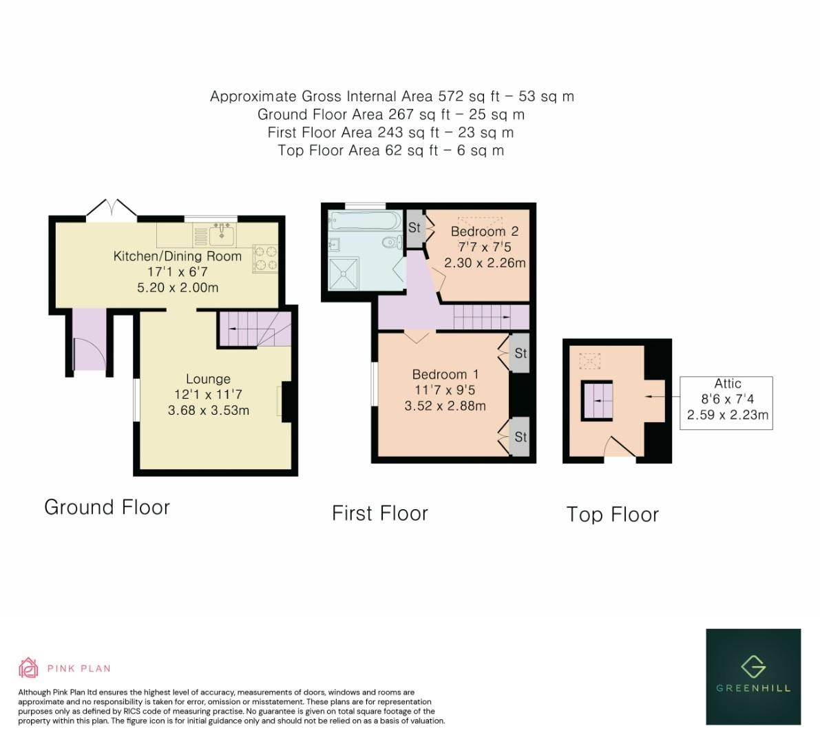 2 bed semidetached house for sale in Bengeo Street, Hertford SG14 Zoopla