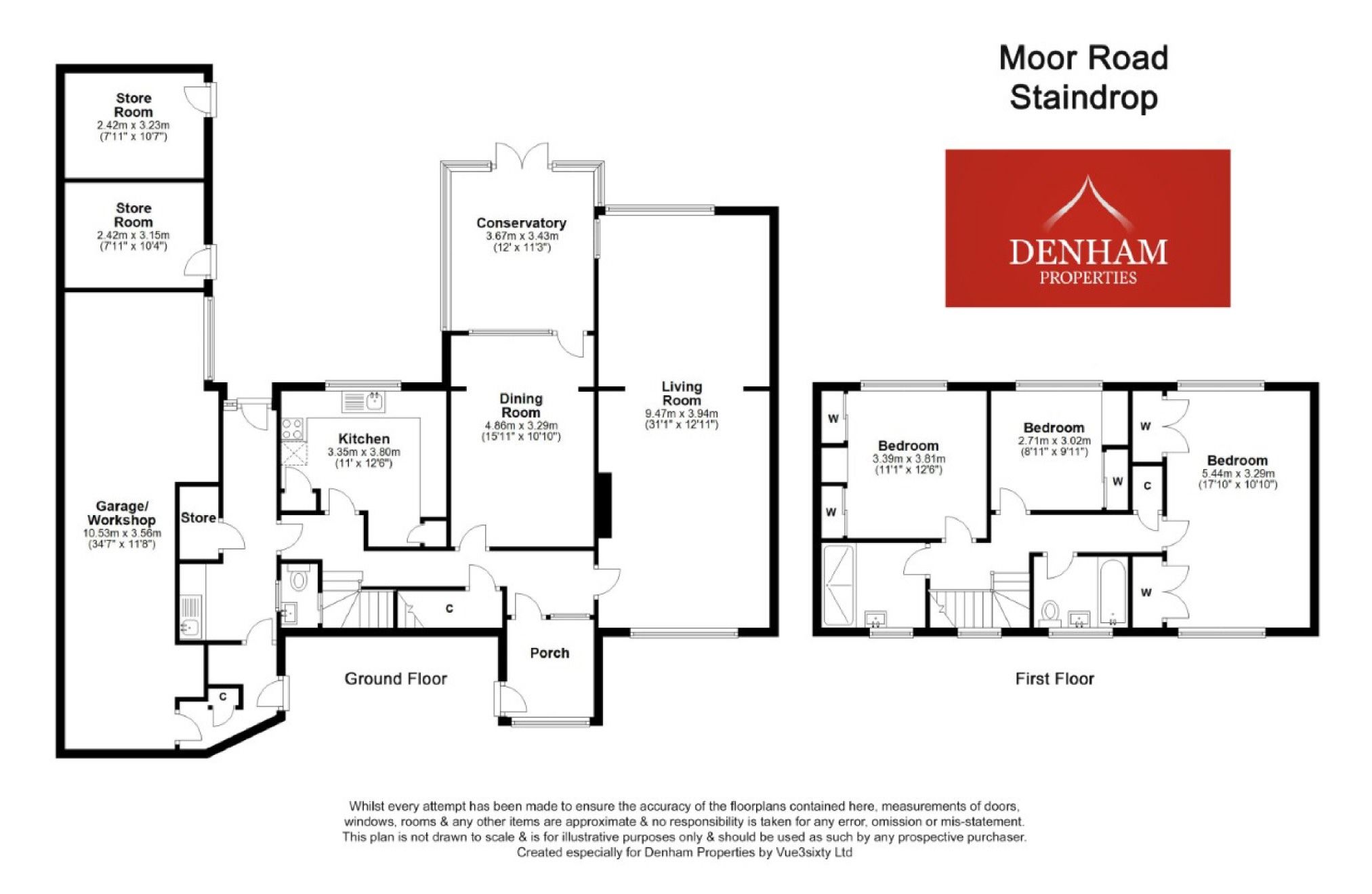 3 bed detached house for sale in Audlen, Moor Road, Staindrop