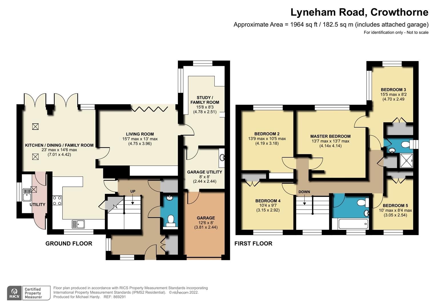 5 bed detached house for sale in Lyneham Road, Crowthorne, Berkshire