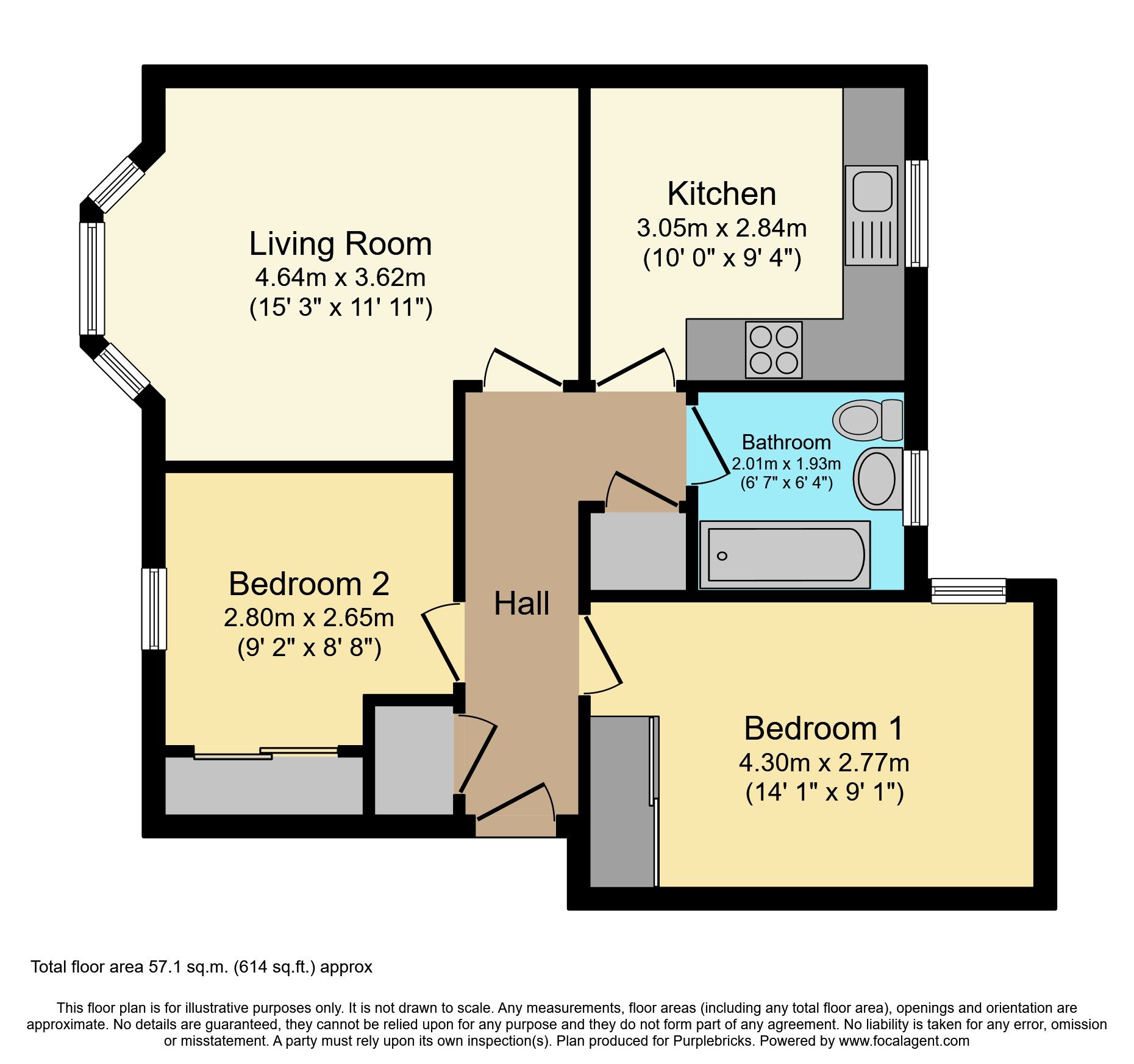 2 bed flat for sale in Waverley Crescent, Livingston EH54 Zoopla