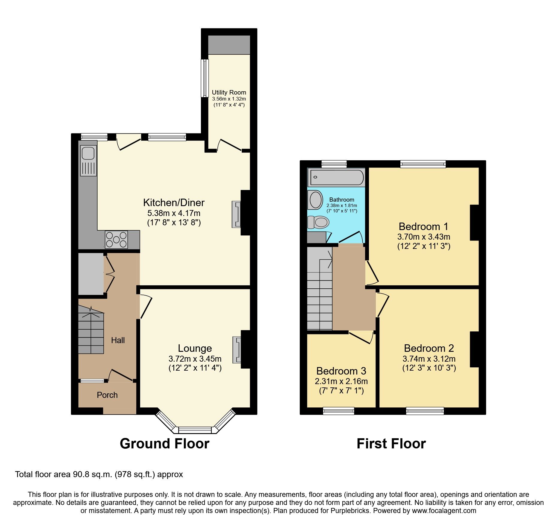 3 bed semidetached house for sale in Broad Street, Crewe CW1 Zoopla
