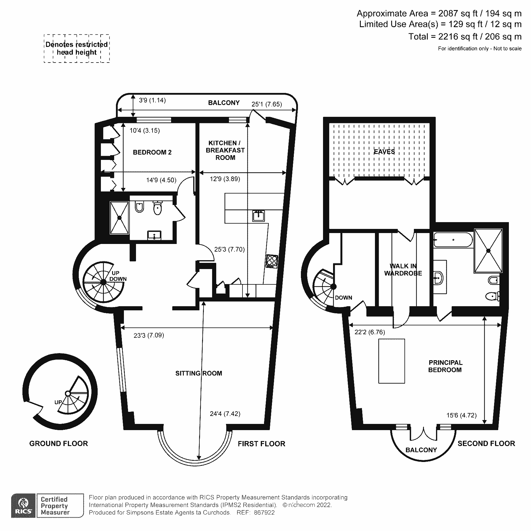 2 bed flat for sale in Marina Place, Hampton Wick KT1 Zoopla