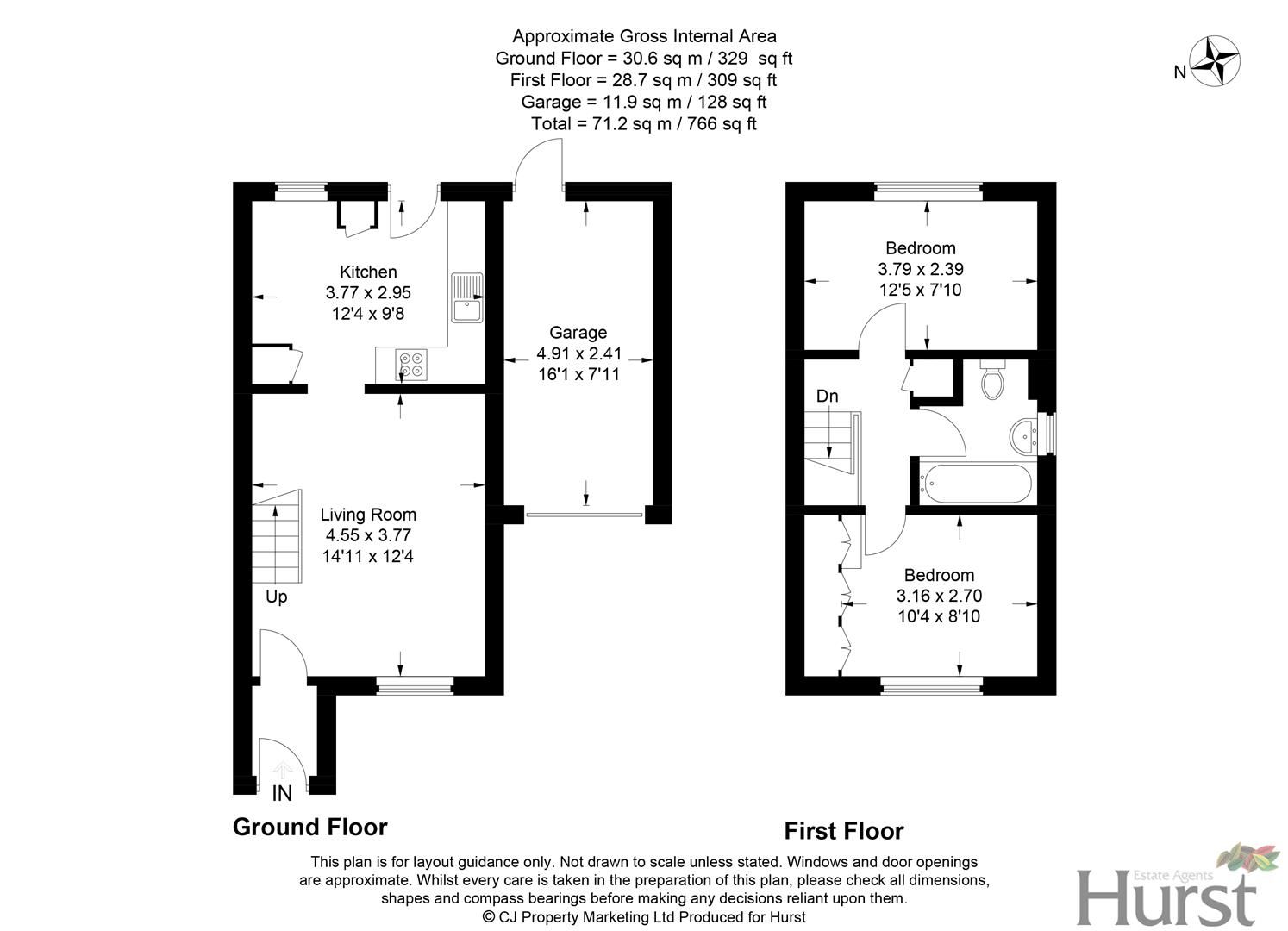 2 bed semidetached house for sale in Nicholas Gardens, High