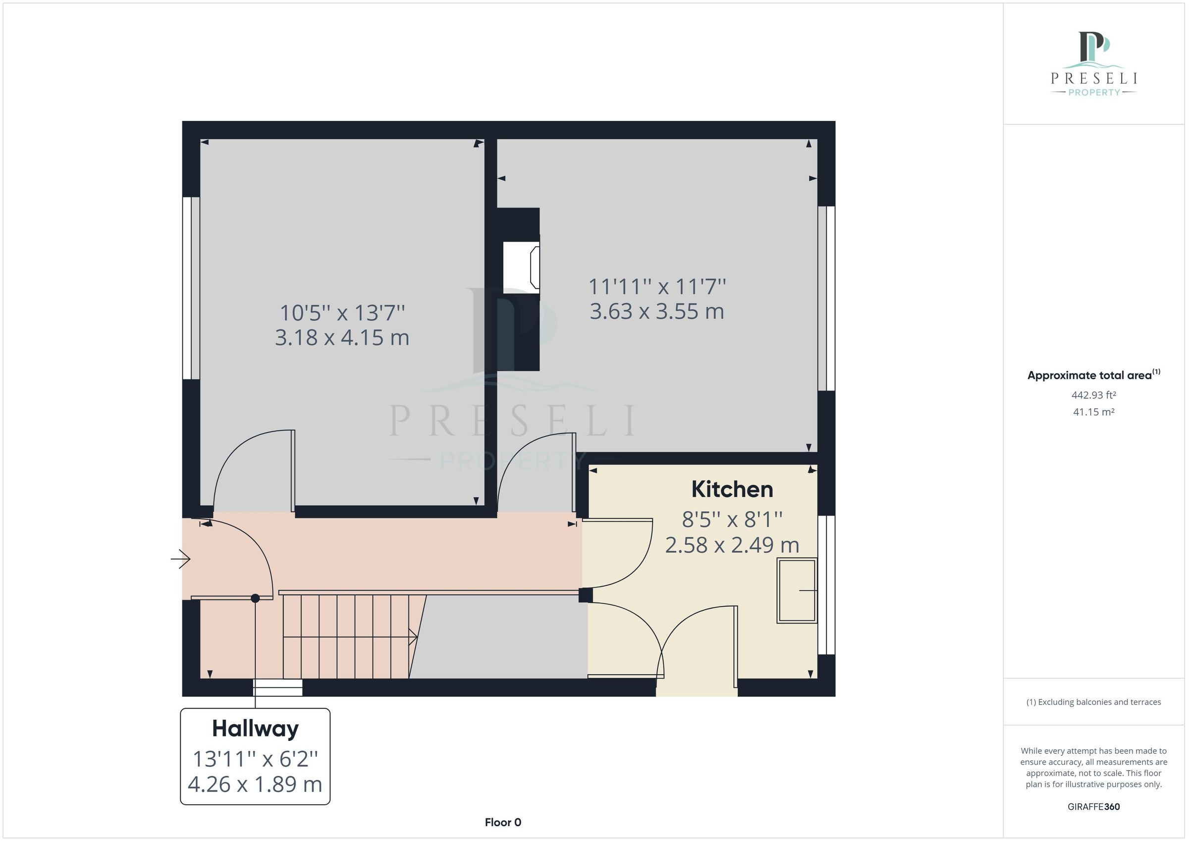3 bed semidetached house to rent in Wesley Place, Trecwn