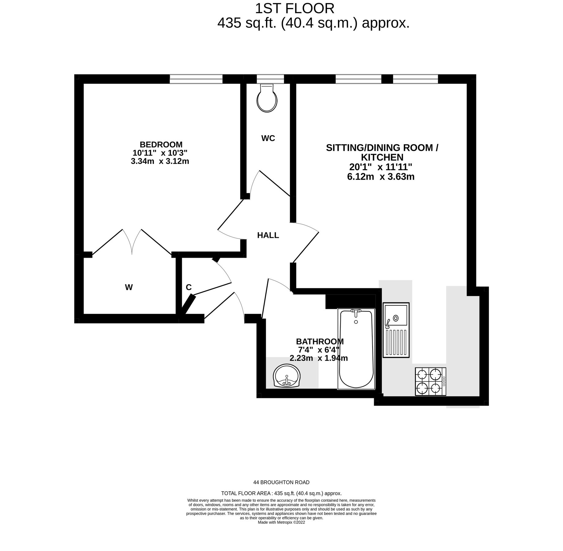 1 bed flat for sale in 44 1F2 Broughton Road, Bonnington, Edinburgh EH7 Zoopla