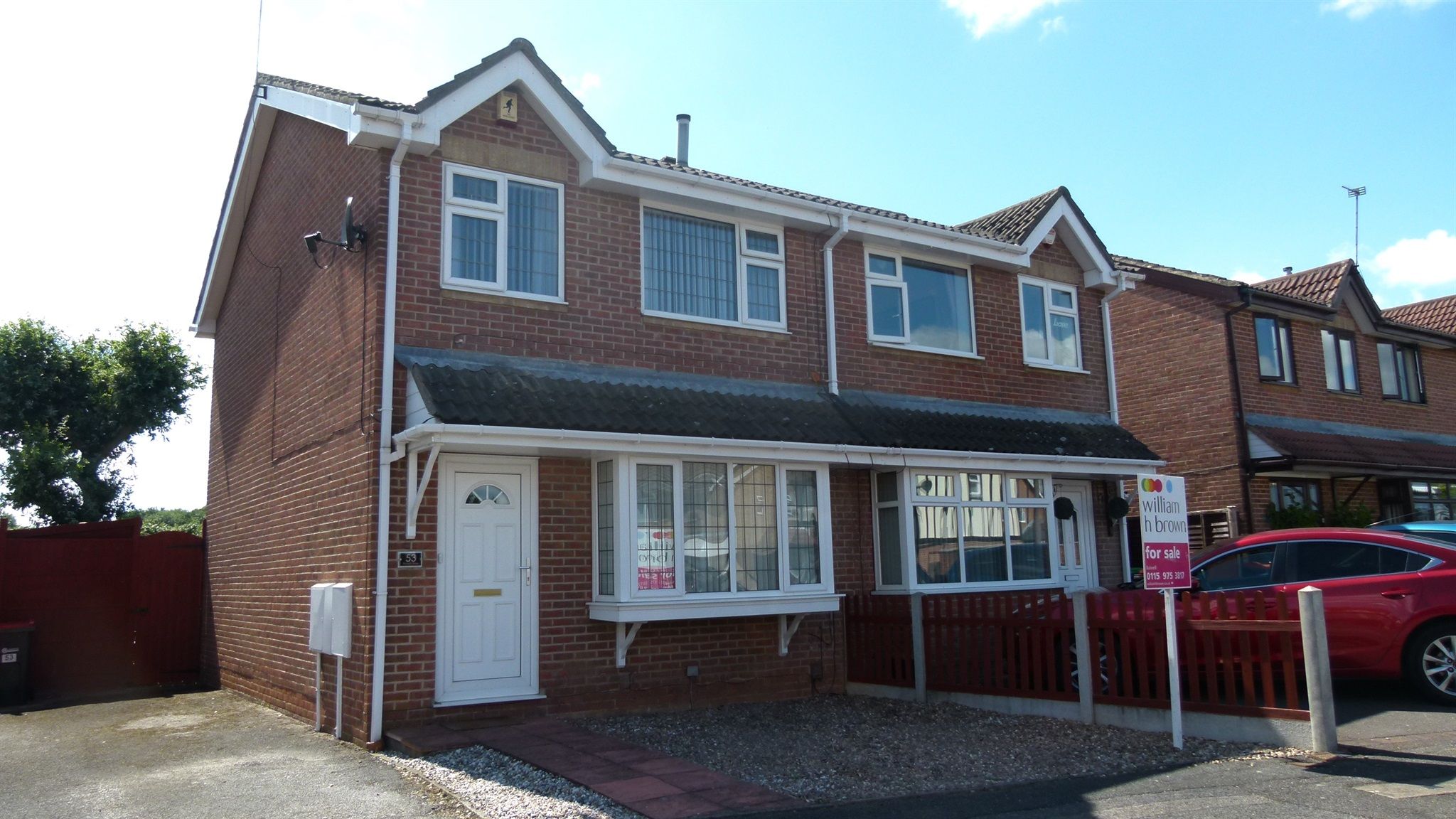 3 bed semidetached house for sale in Fircroft Drive, Hucknall