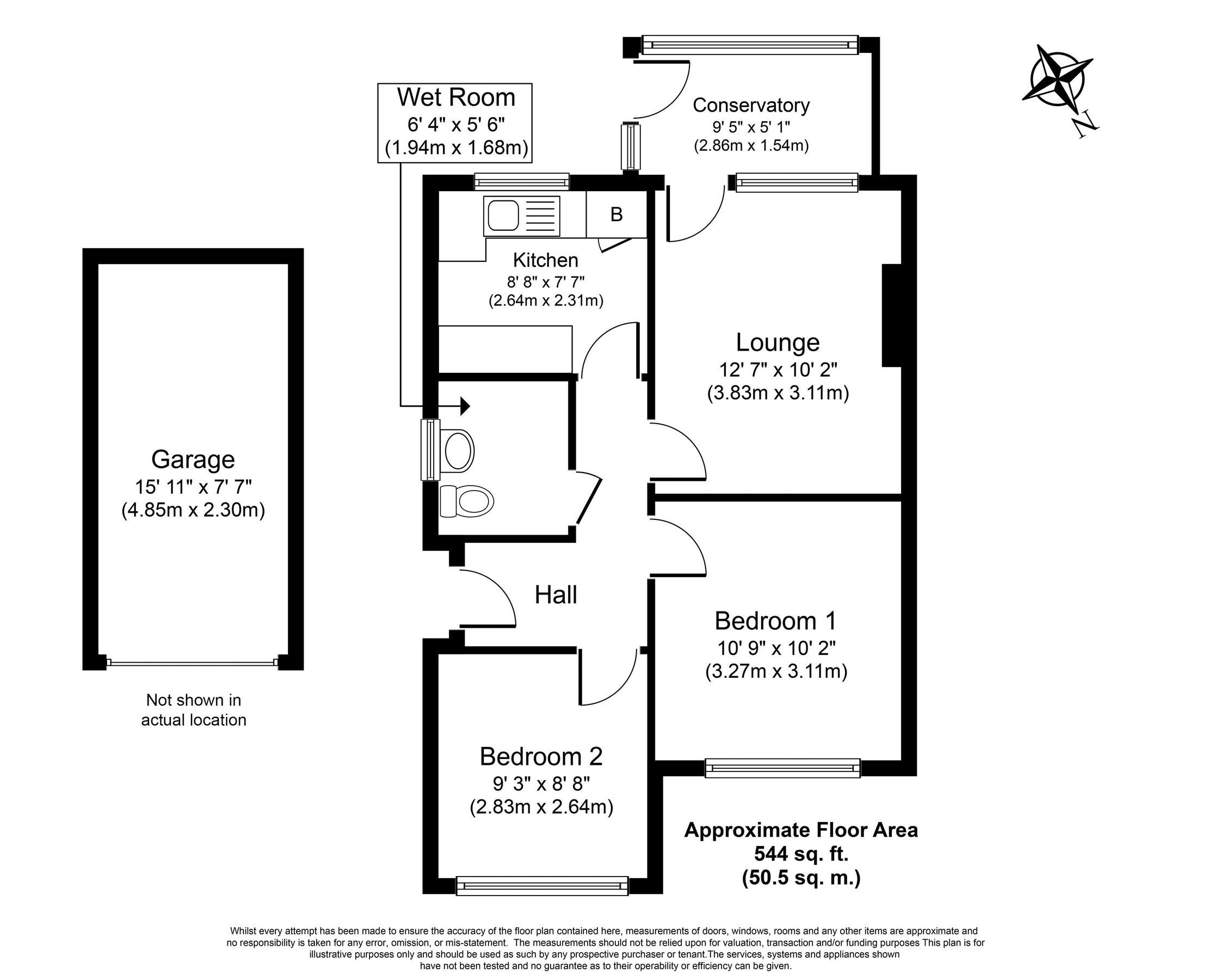 2 bed bungalow for sale in Royston Green, North Walsham, Norfolk NR28