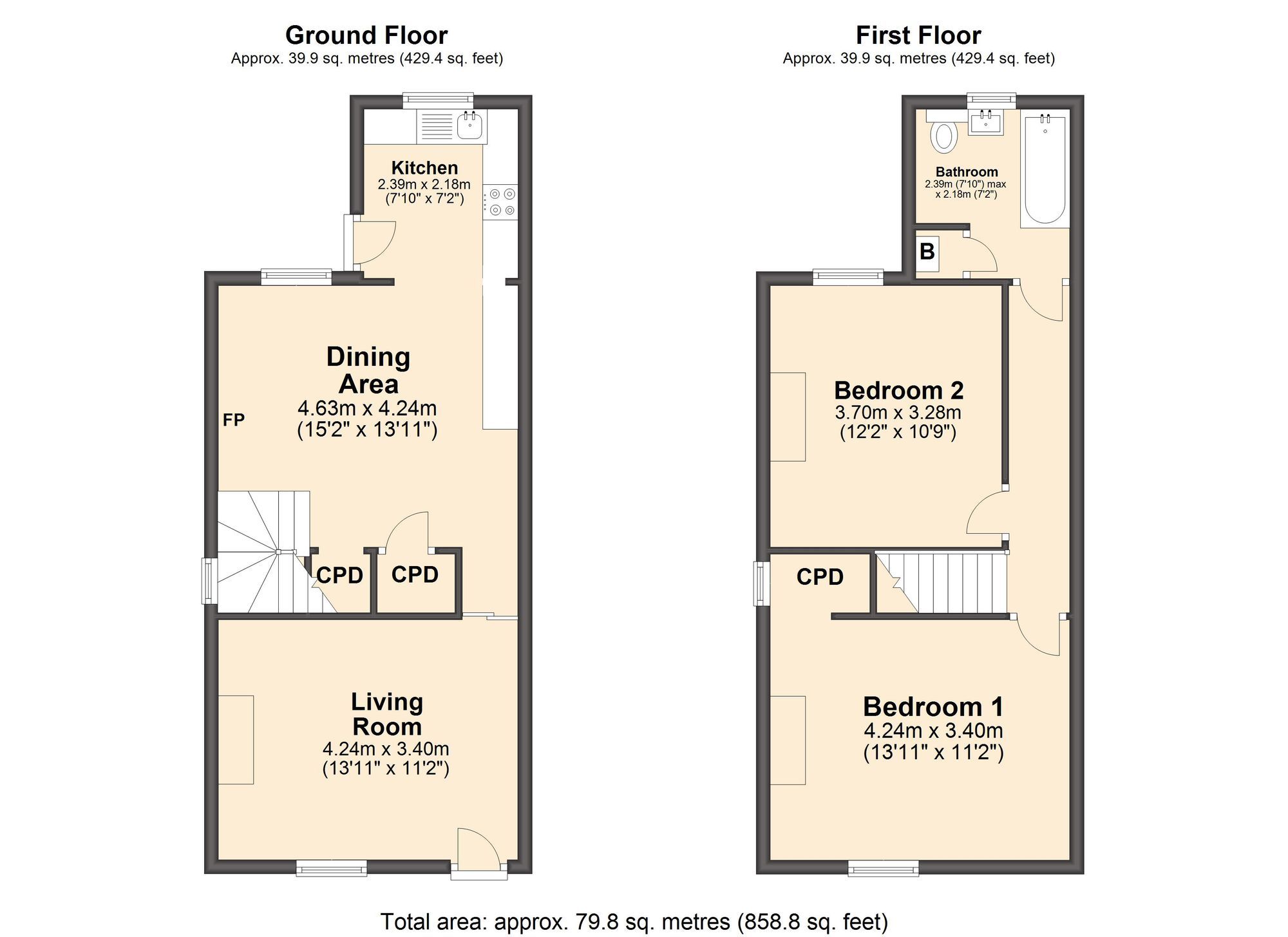2 bed end terrace house for sale in Nethermoor Lane, Killamarsh S21
