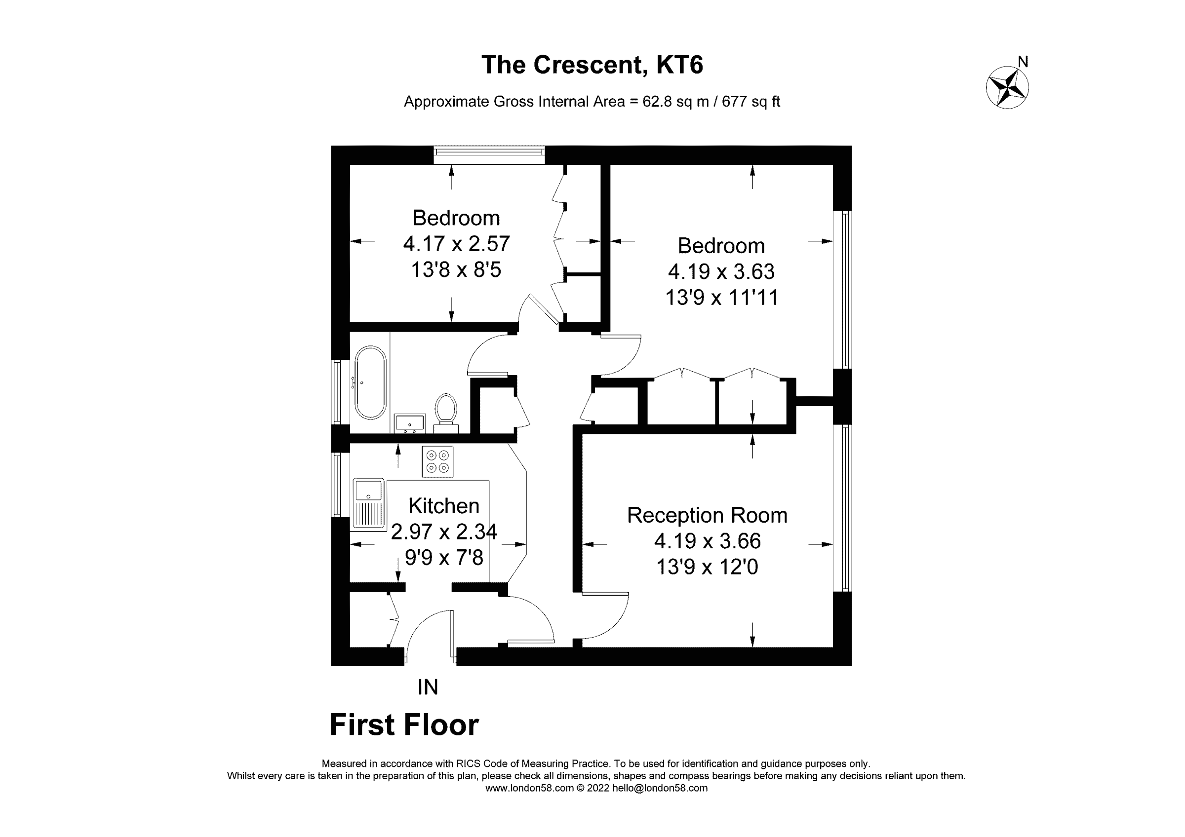 2 bed flat to rent in Beechcroft Manor, Weybridge KT13 Zoopla