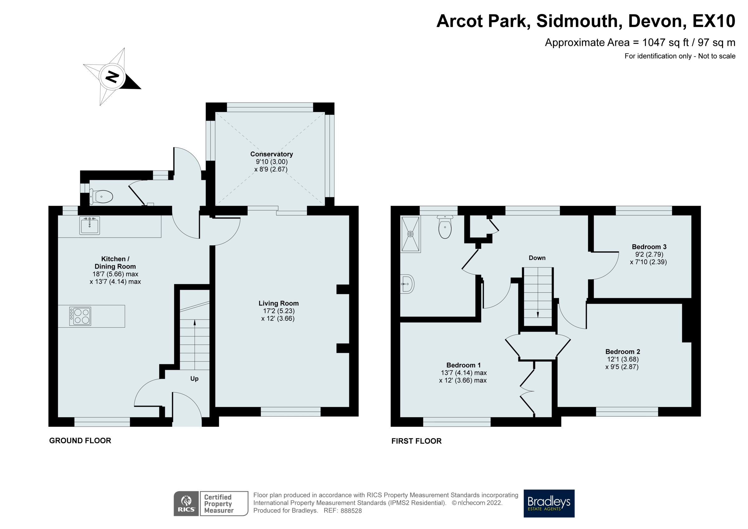 3 bed end terrace house for sale in Arcot Park, Sidmouth, Devon EX10