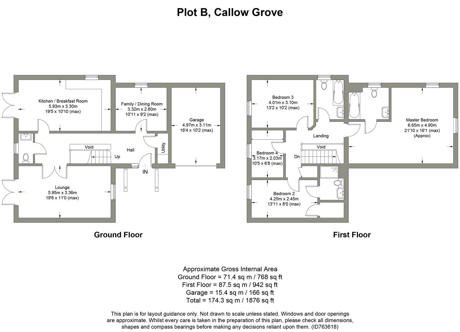 New home, 4 bed detached house for sale in Plot B Callow Grove, Top