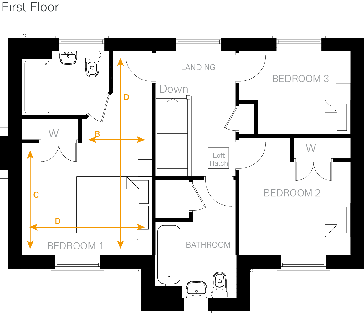 New home, 3 bed property for sale in Ratby Lane, Kirby Muxloe
