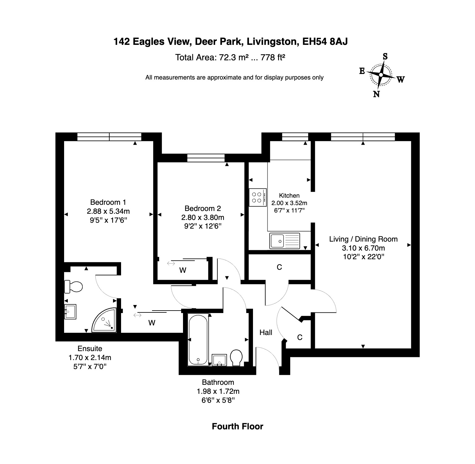2 bed flat for sale in Eagles View, Livingston EH54 Zoopla