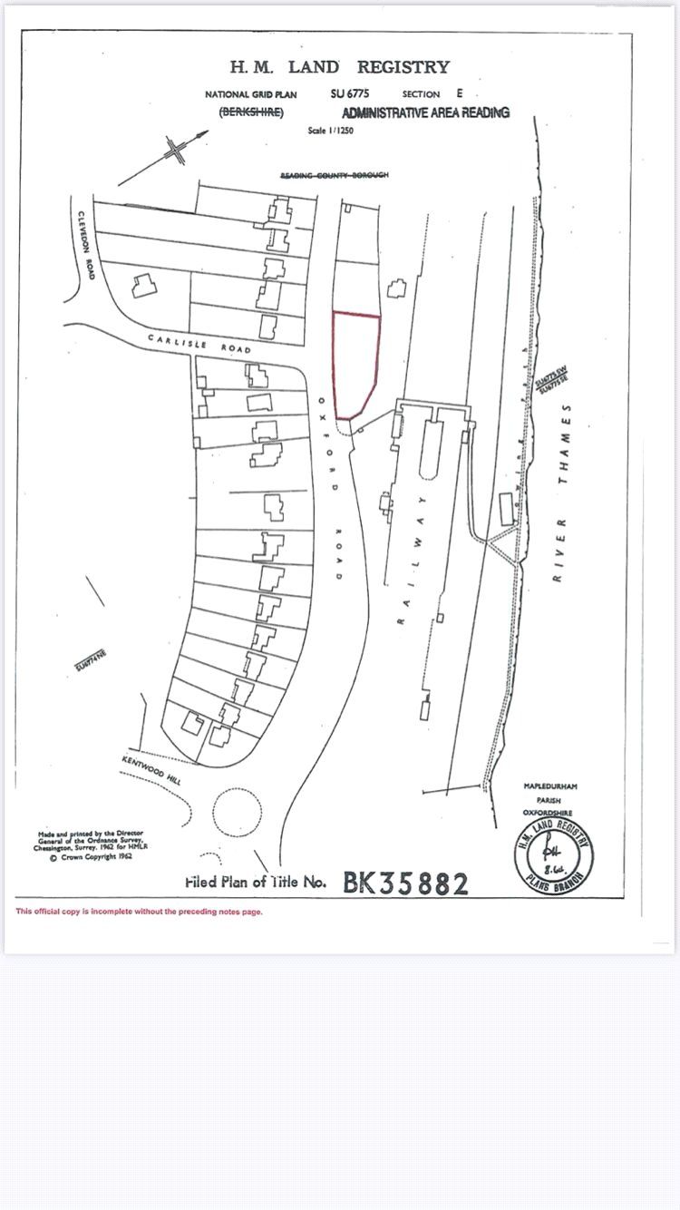 Land for sale in Land At Oxford Road Tilehurst, Reading, Berkshire RG31
