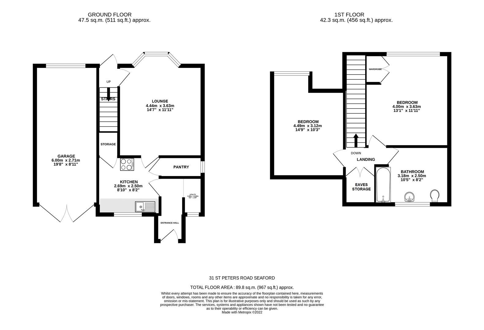 2 bed property for sale in St. Peters Road, Seaford BN25 Zoopla
